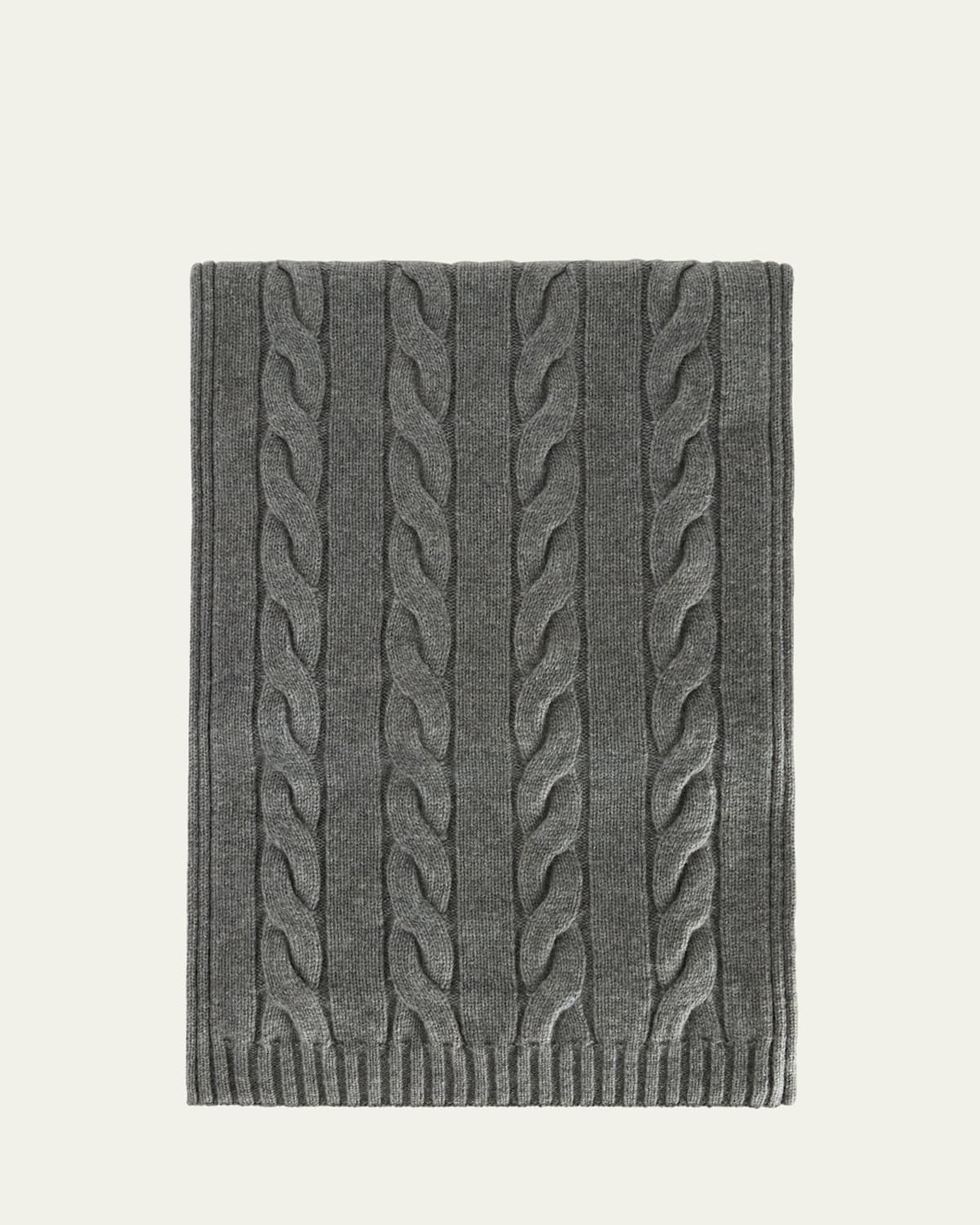Cashmere Cable Knit Scarf