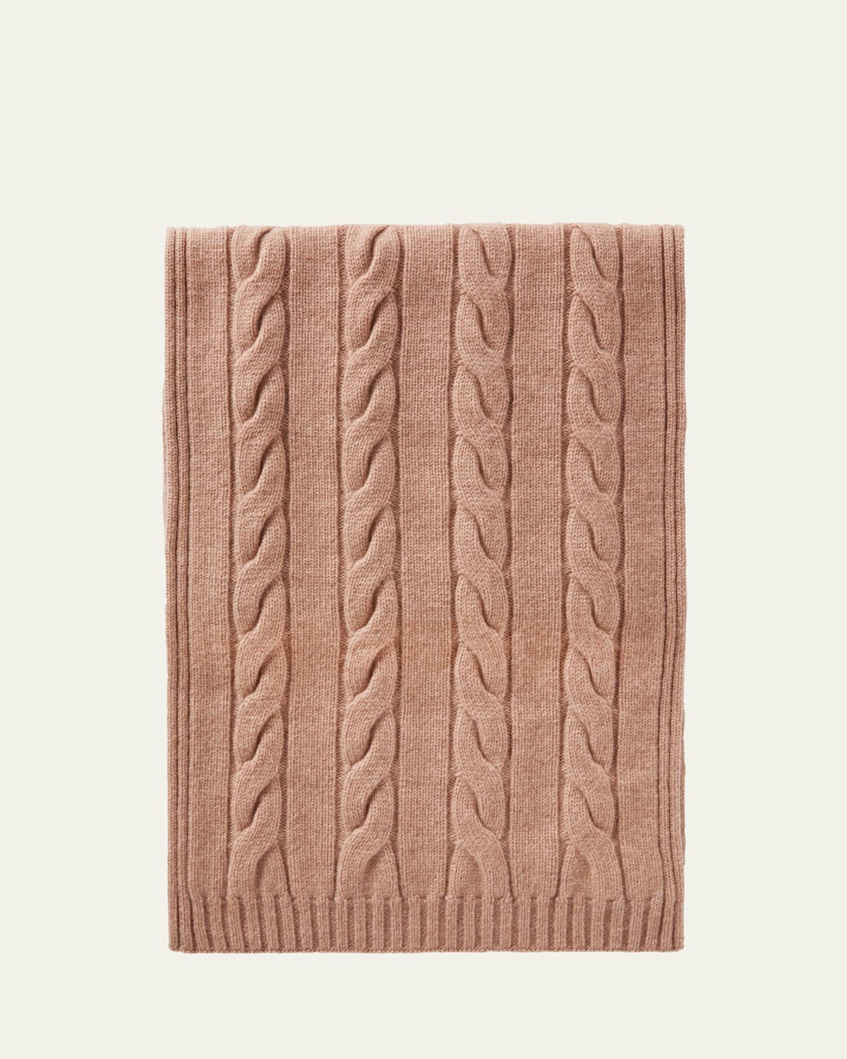 Cashmere Cable Knit Scarf