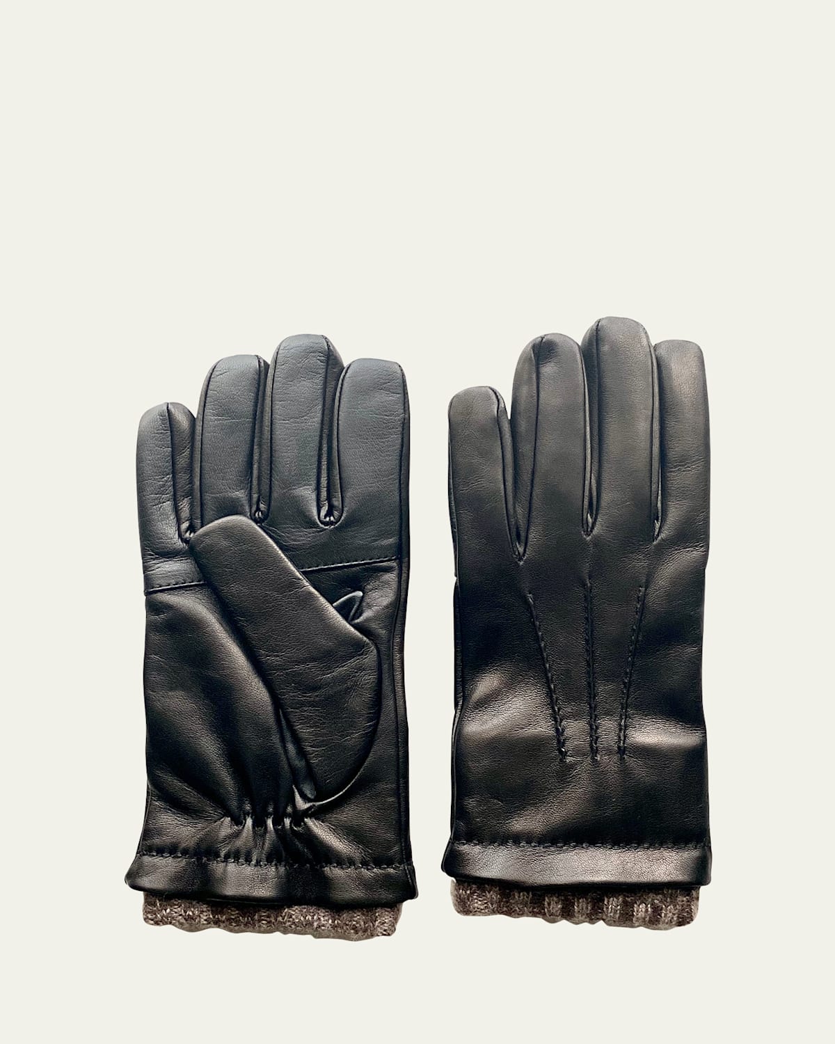 Men's Cashmere-Lined Napa Leather Gloves
