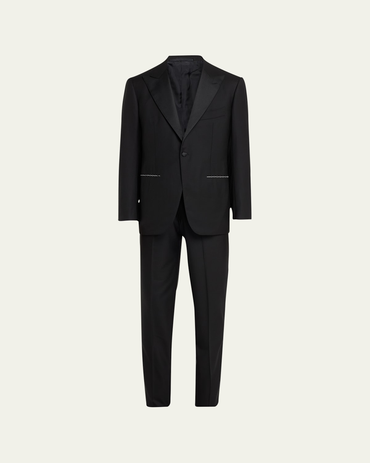 Men's 150s Wool Grosgrain Tuxedo