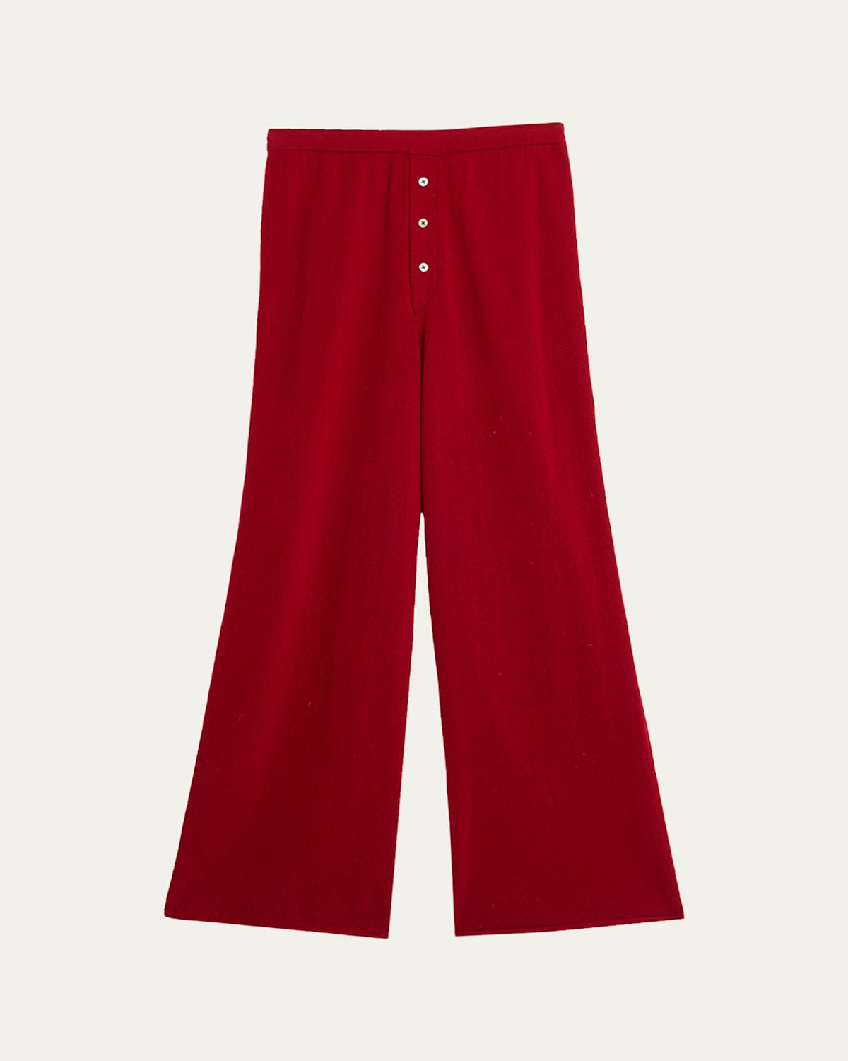 Guest In Residence Everywear Cashmere Knit Relaxed Pants In Red