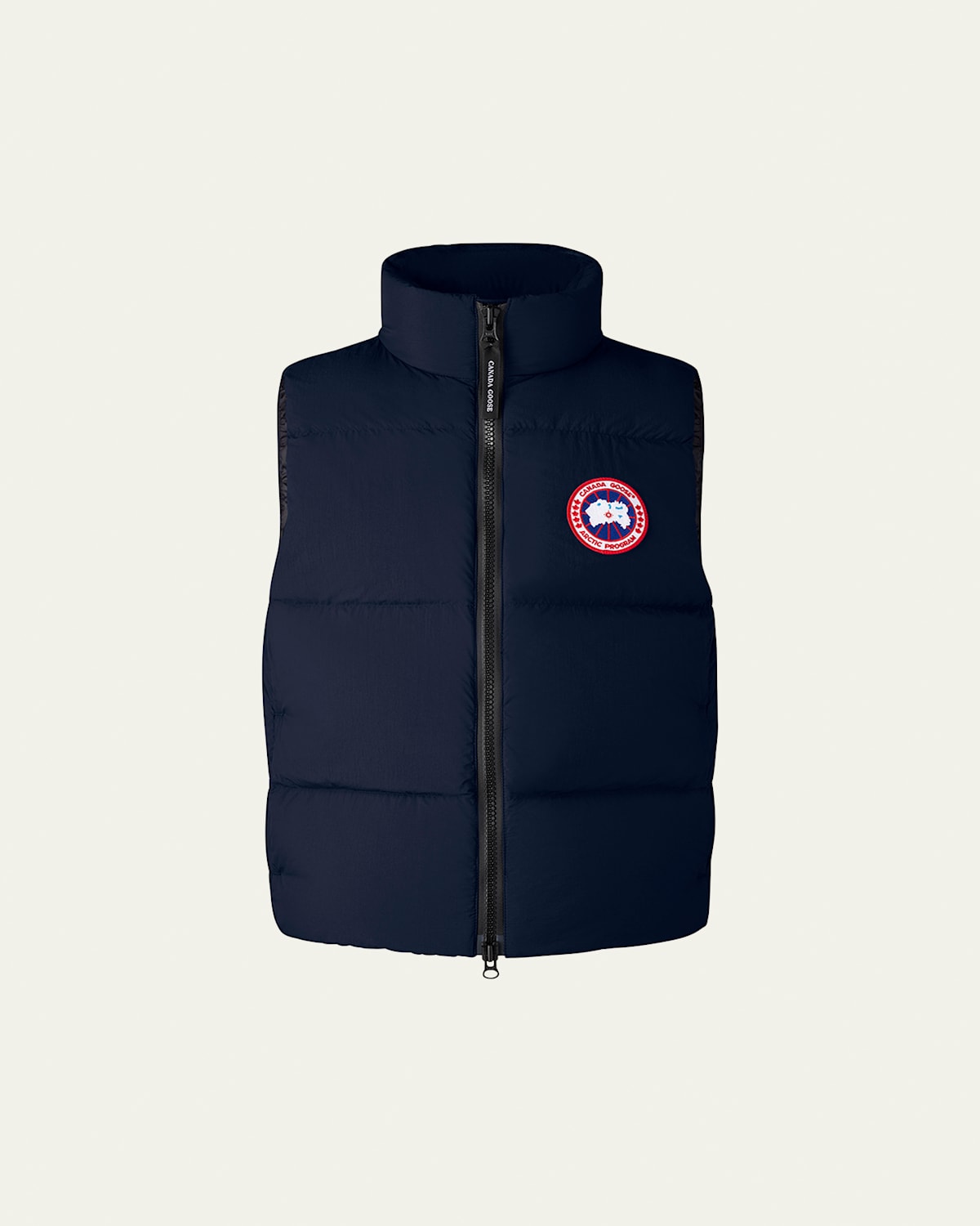 Canada Goose Mens Atlantic Navy Lawrence Quilted Shell-down Vest In Atlantic Navy