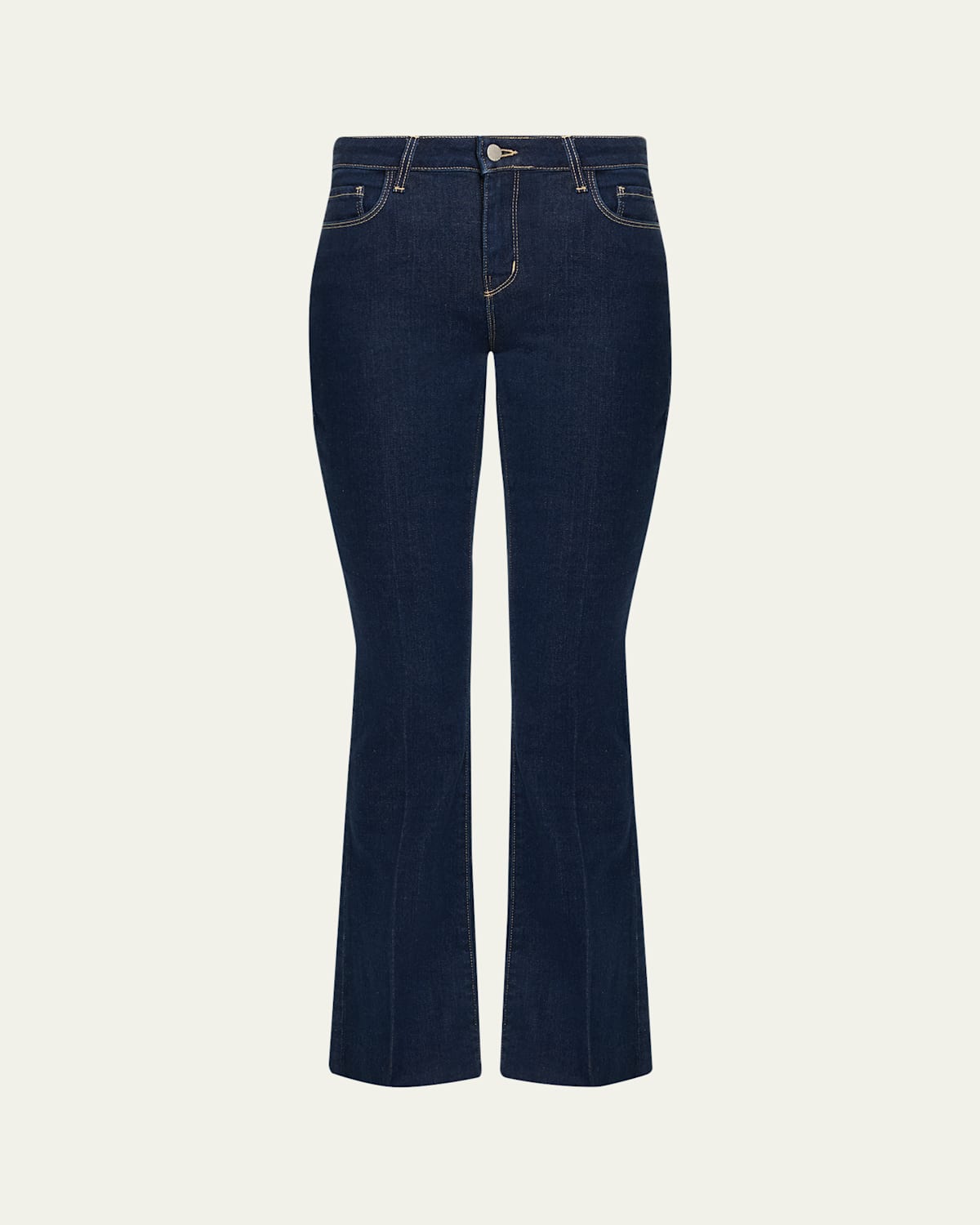 L'agence Sneeki Low-rise Sneaker Straight Jeans In Black
