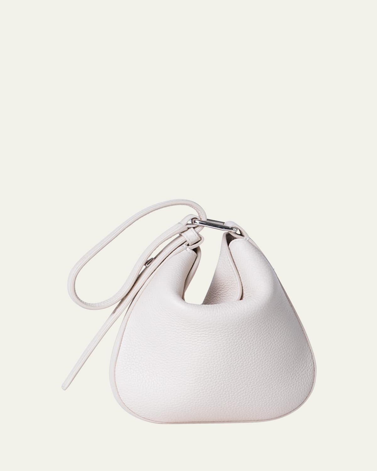Anna Mini Leather Hobo Bag