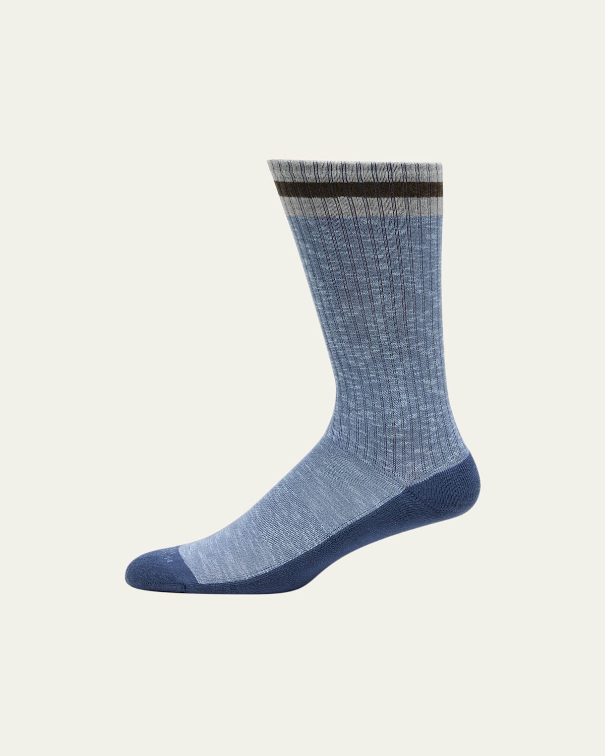 Marcoliani Men's Preppy Stripe Mid-Calf Socks