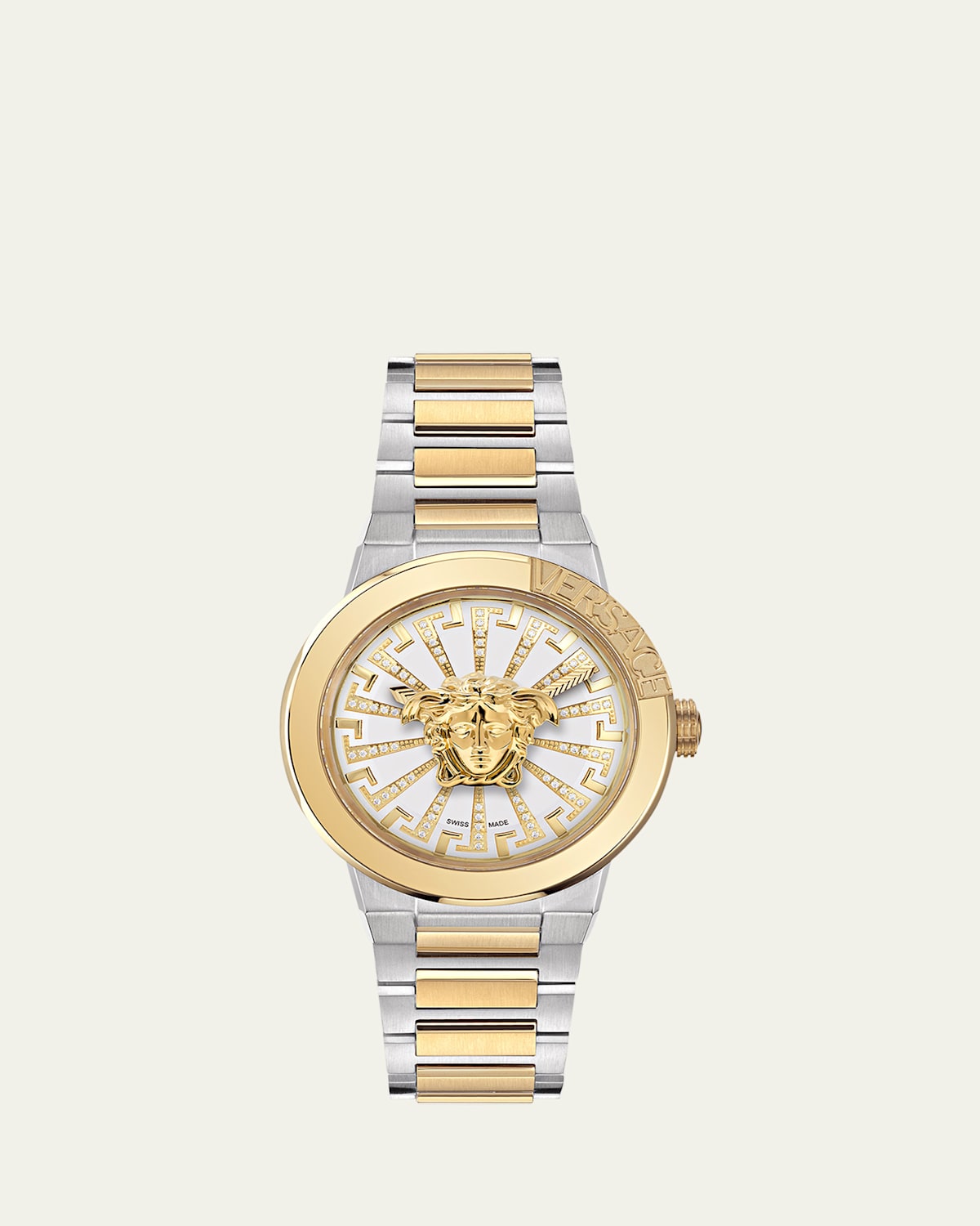 38mm Medusa Infinite Watch with Bracelet Strap, Two Tone