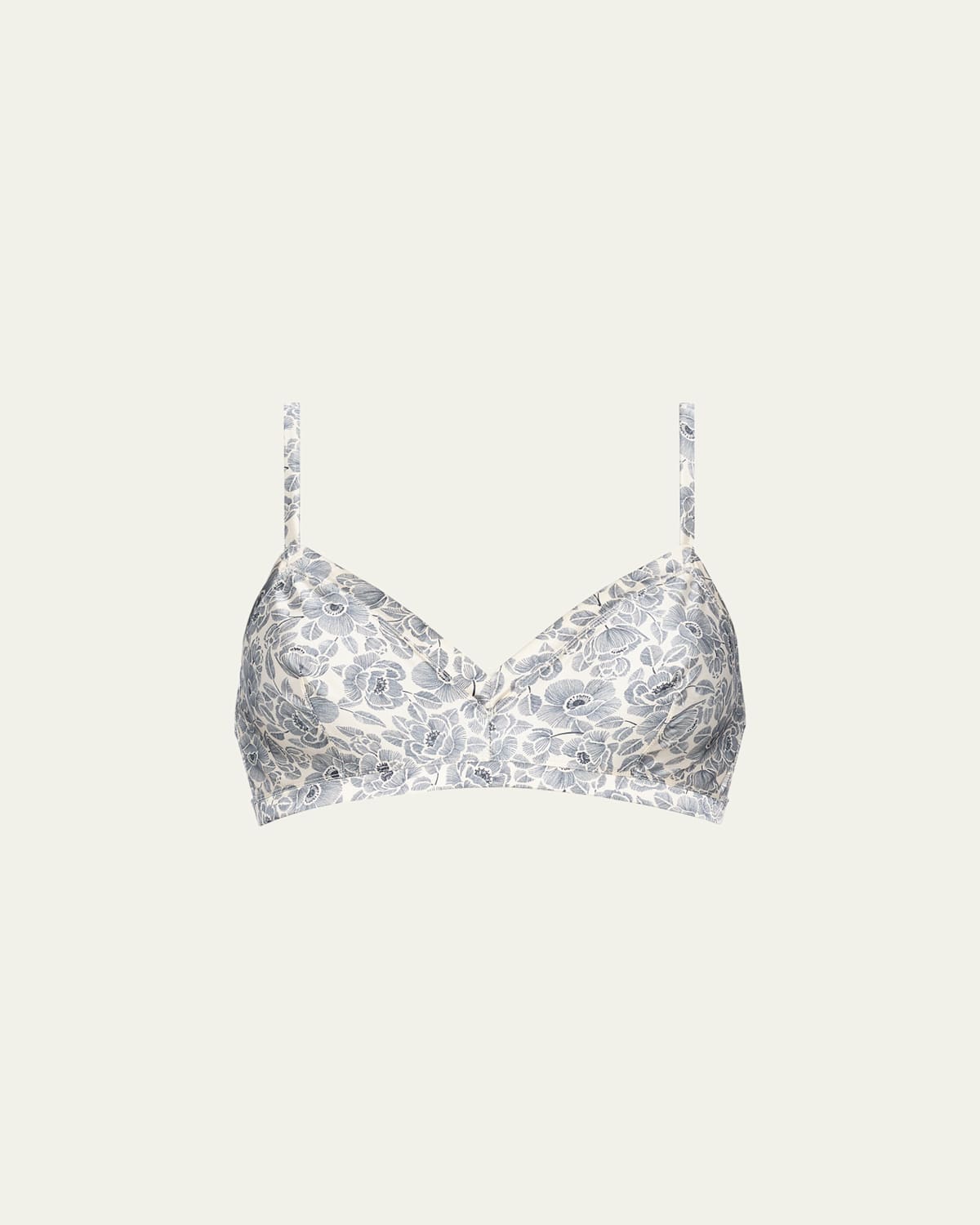 Eres Cueillette Floral-Print Triangle Bralette