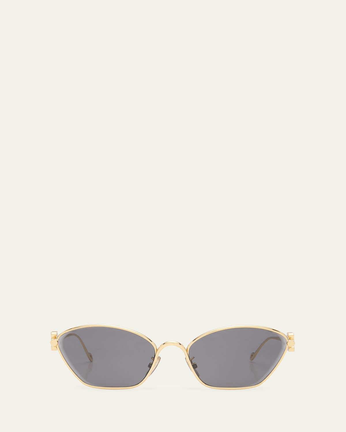Loewe Anagram Golden Metal Cat-Eye Sunglasses