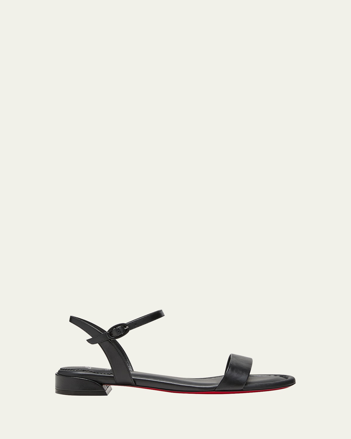 Christian Louboutin Sweet Jane Leather Sandals In Cuoio