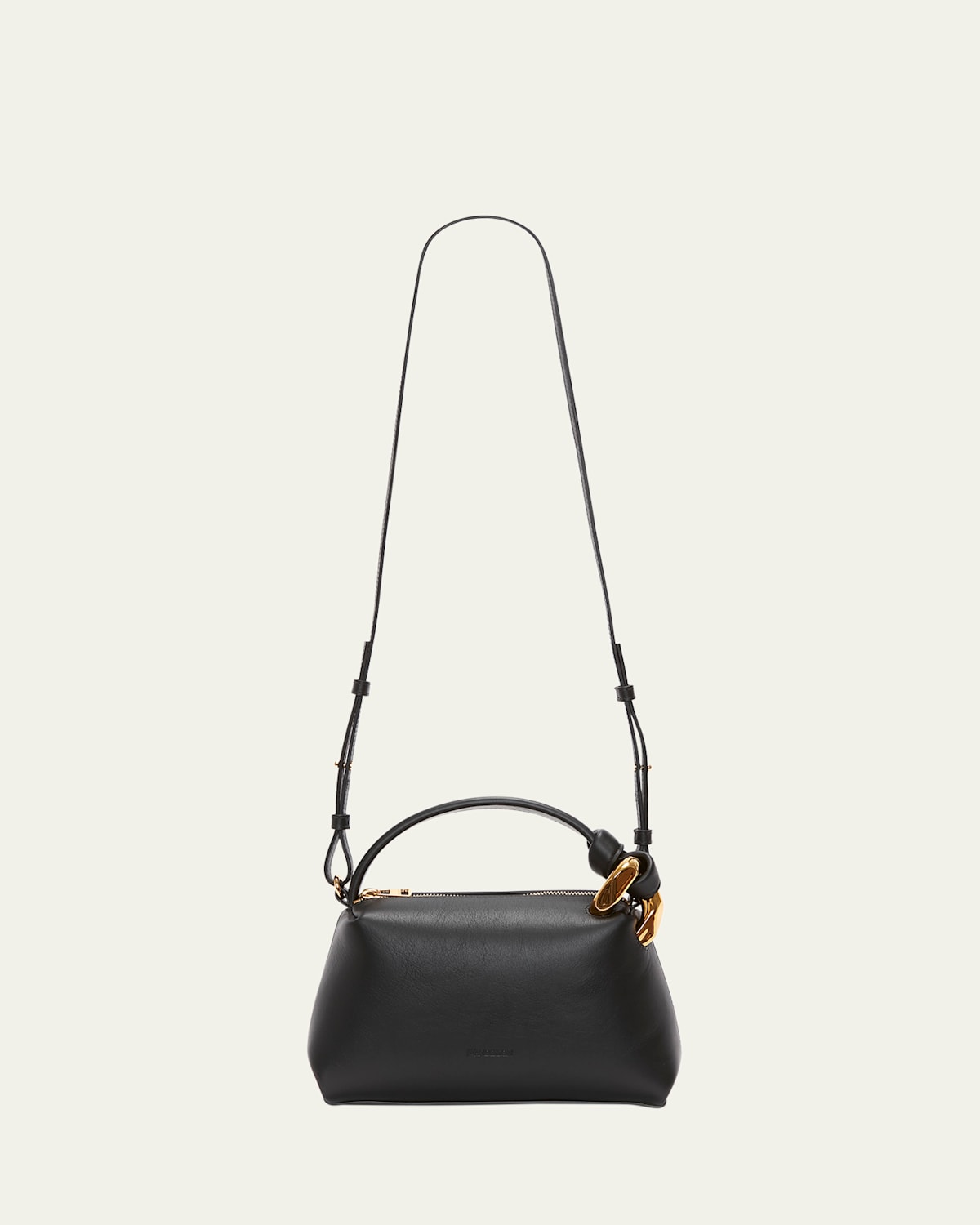 Jw Anderson Chain Leather Crossbody Bag In Black