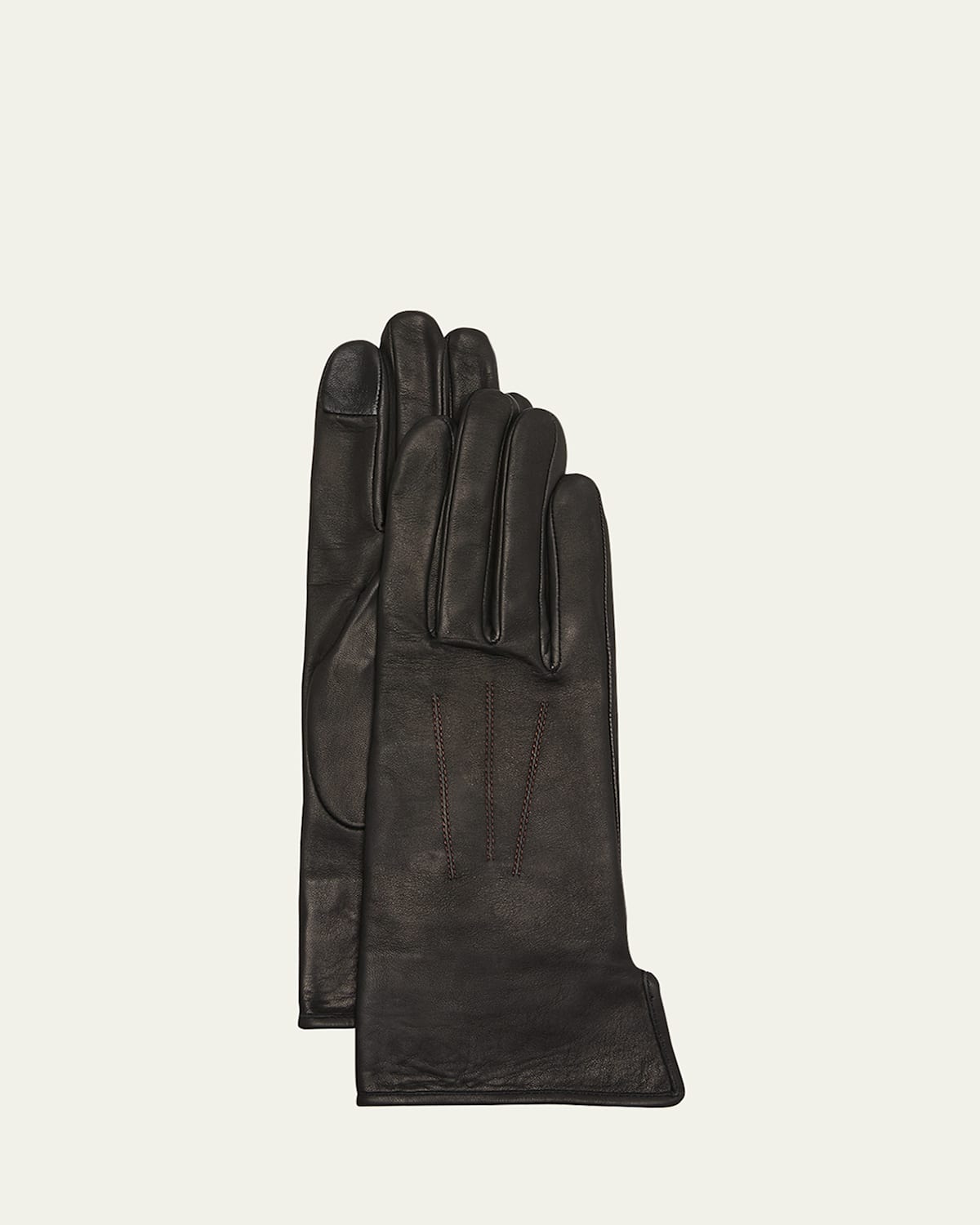 Agnelle Two-Tone Classic Leather Gloves