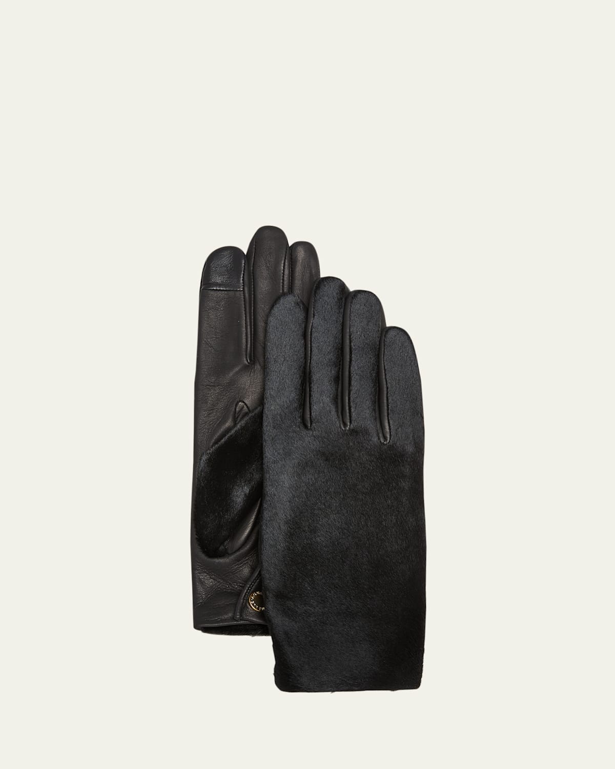 Agnelle Classic Hair on Leather Gloves