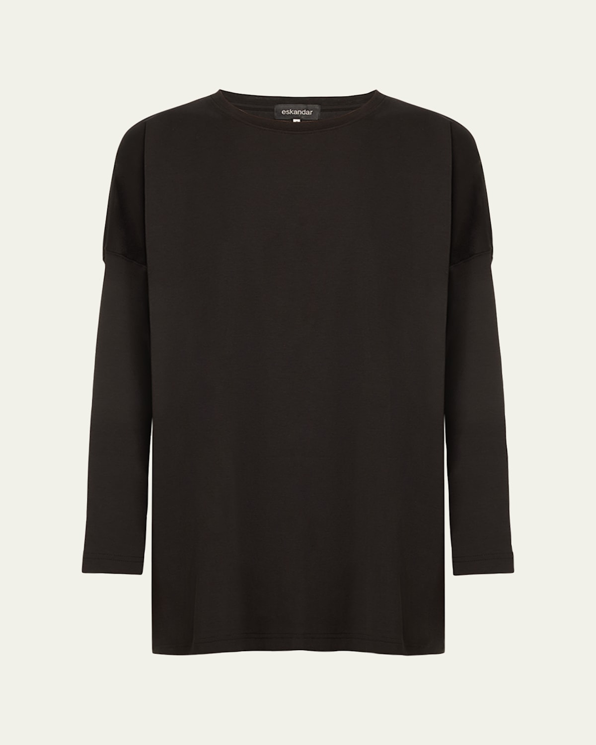 Round Neck Long Sleeve Cotton T-Shirt