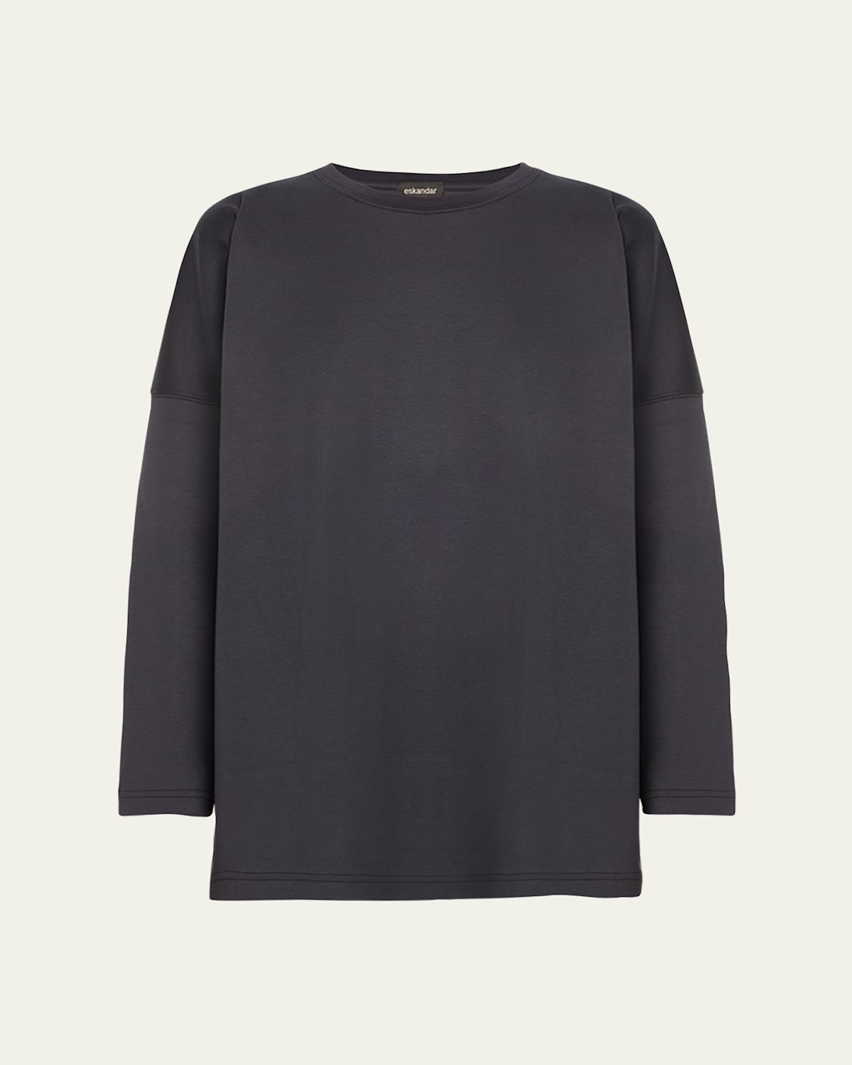 Round Neck Long Sleeve Cotton T-Shirt