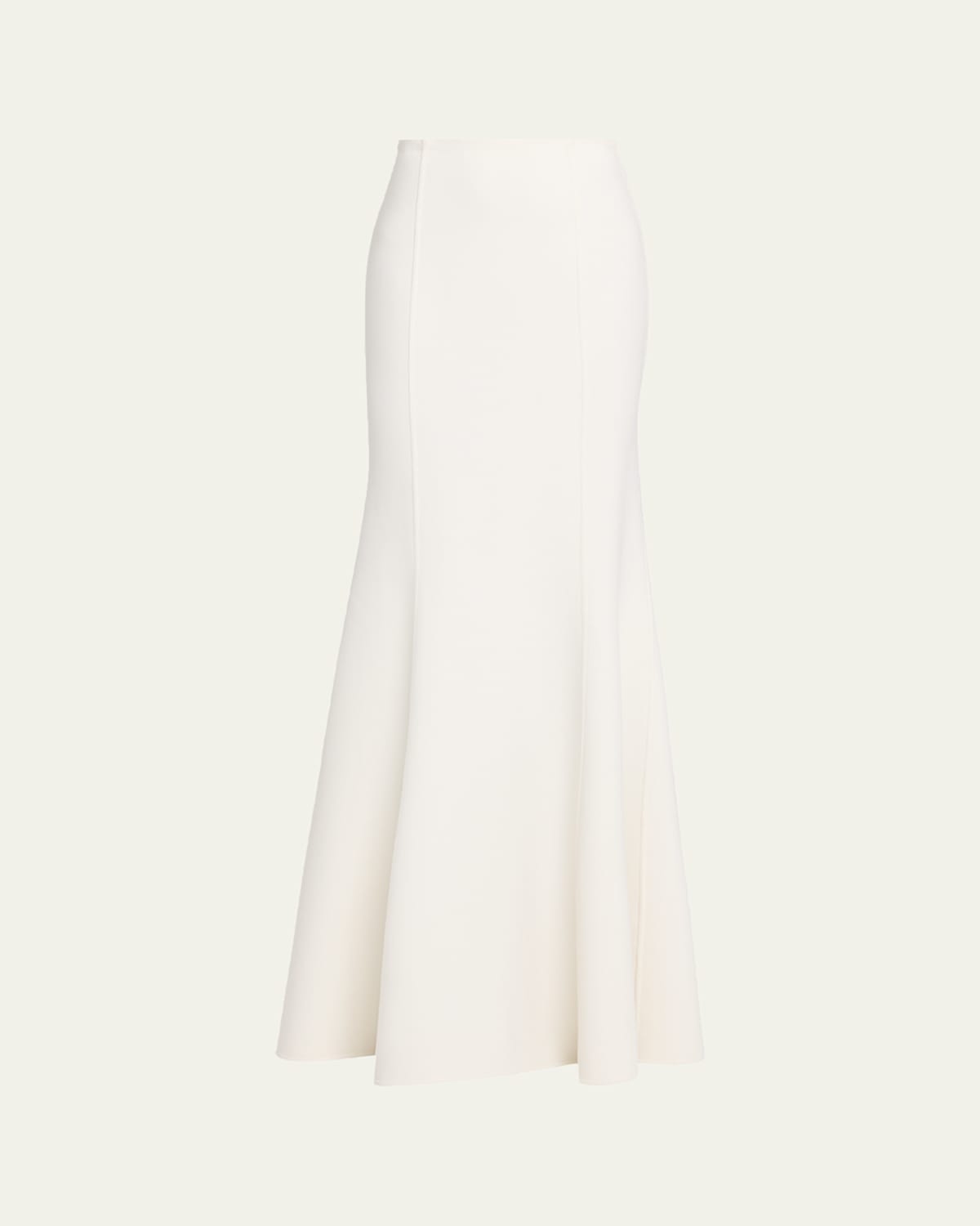 Michael Kors Fishtail Wool Skirt In White