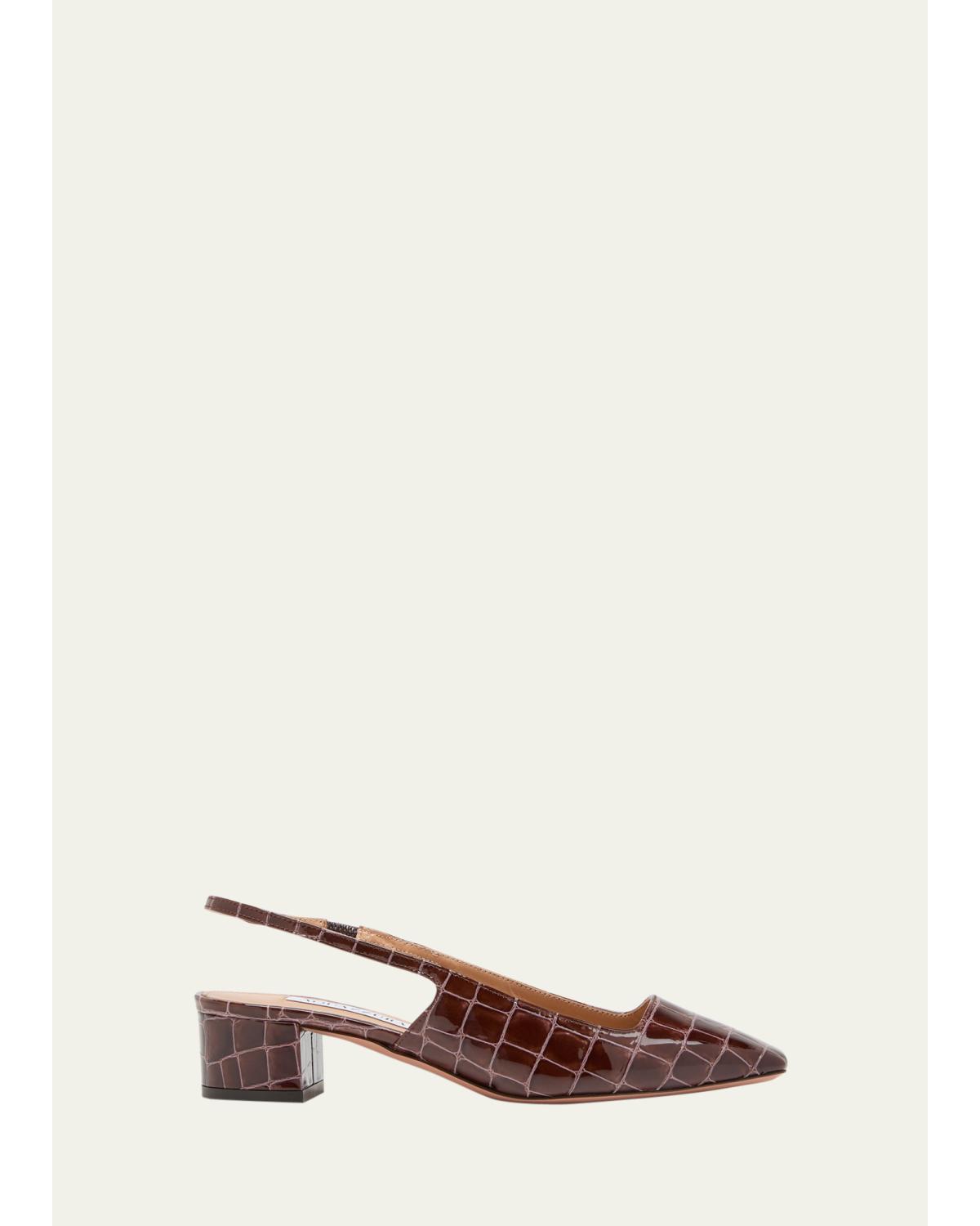 Ginza Croco Slingback