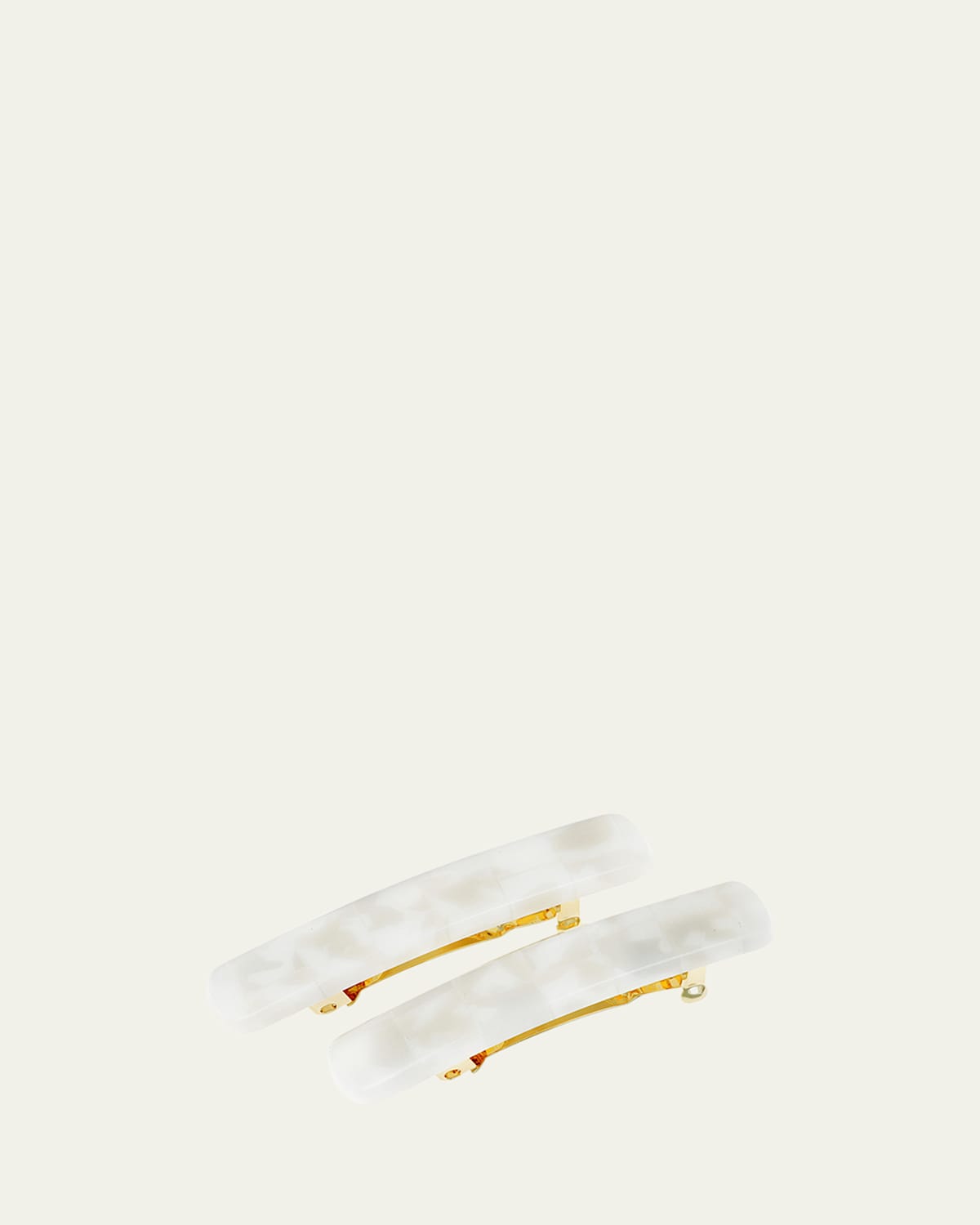 Mini Rectangle Barrette Pair