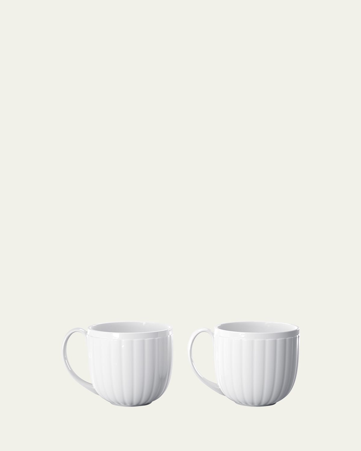 Georg Jensen Bernadotte 2-piece Porcelain Cups Set In White