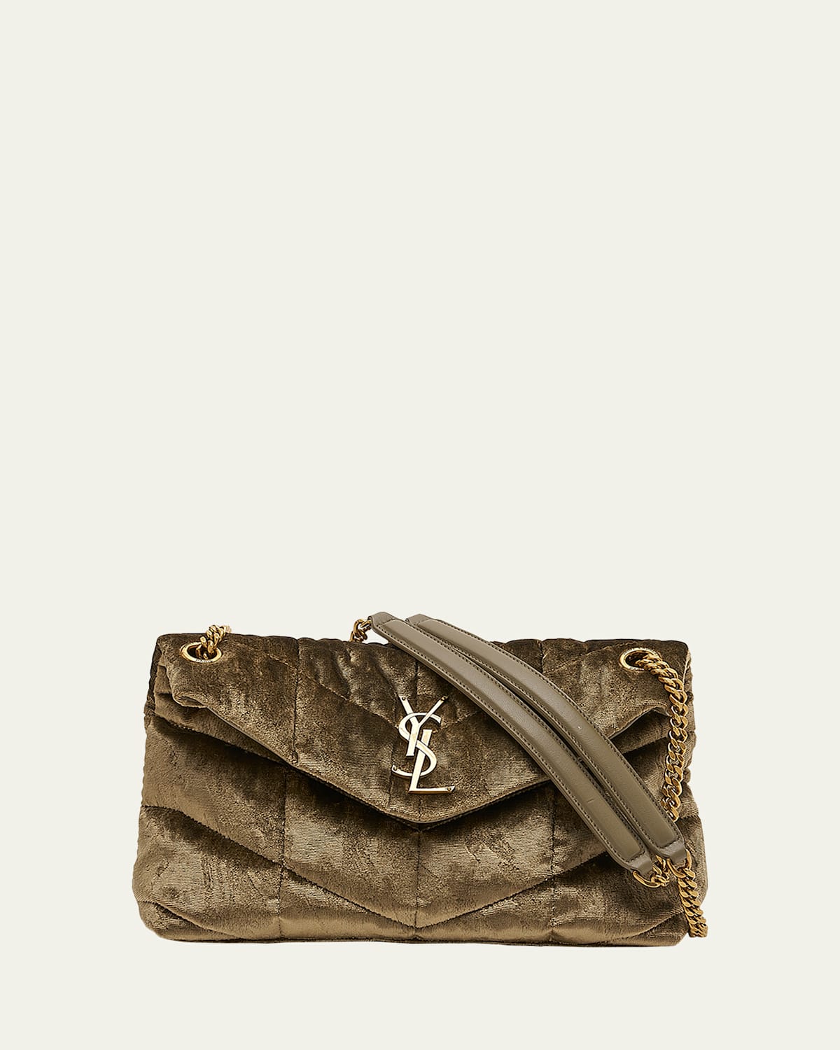 Ysl green suede bag outlet