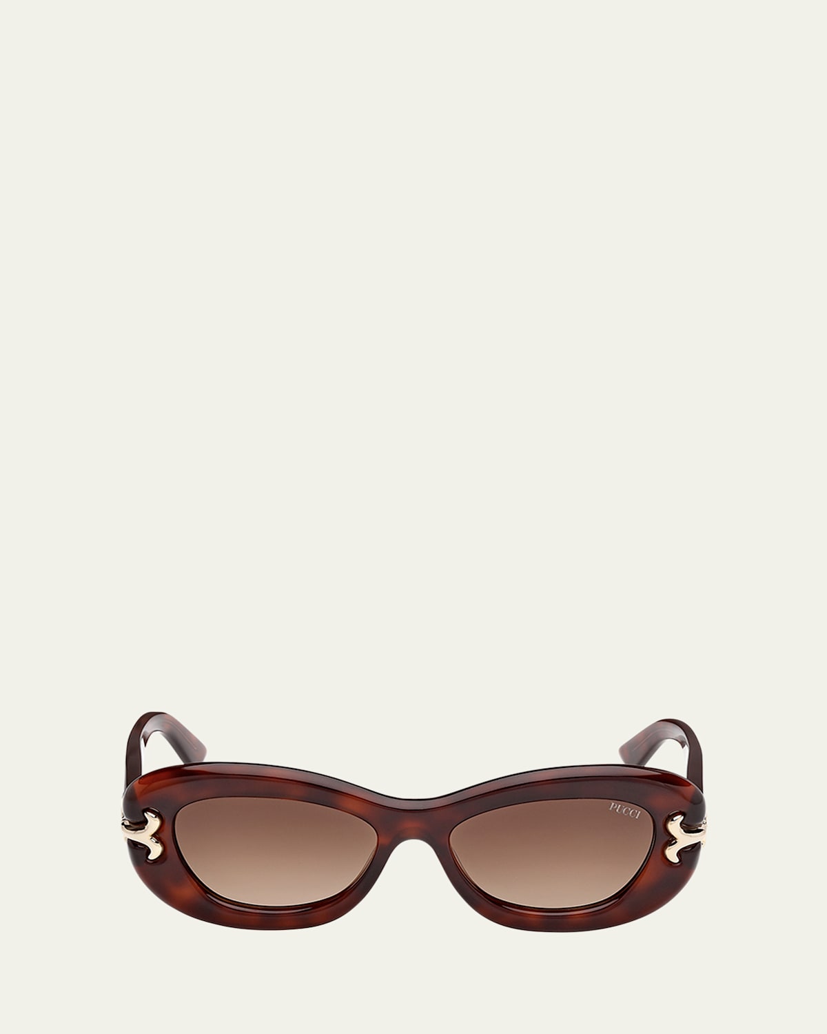 Filigree Acetate Round Sunglasses