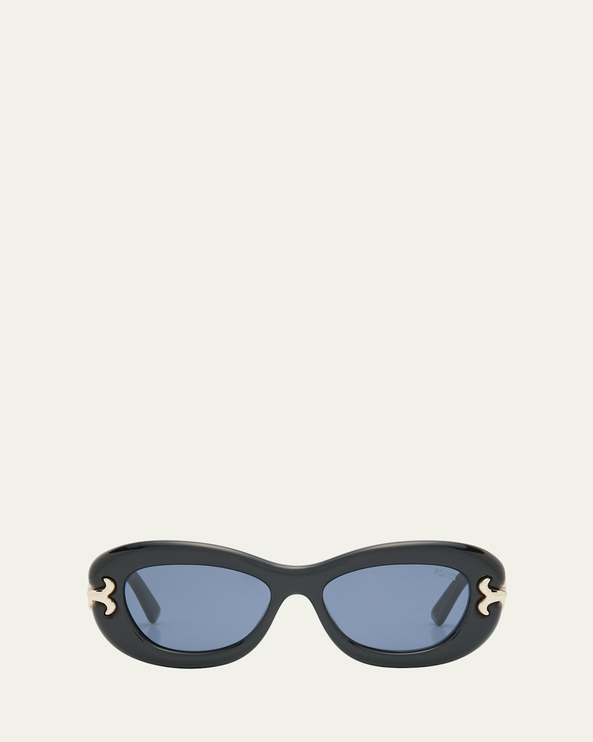 Filigree Acetate Round Sunglasses