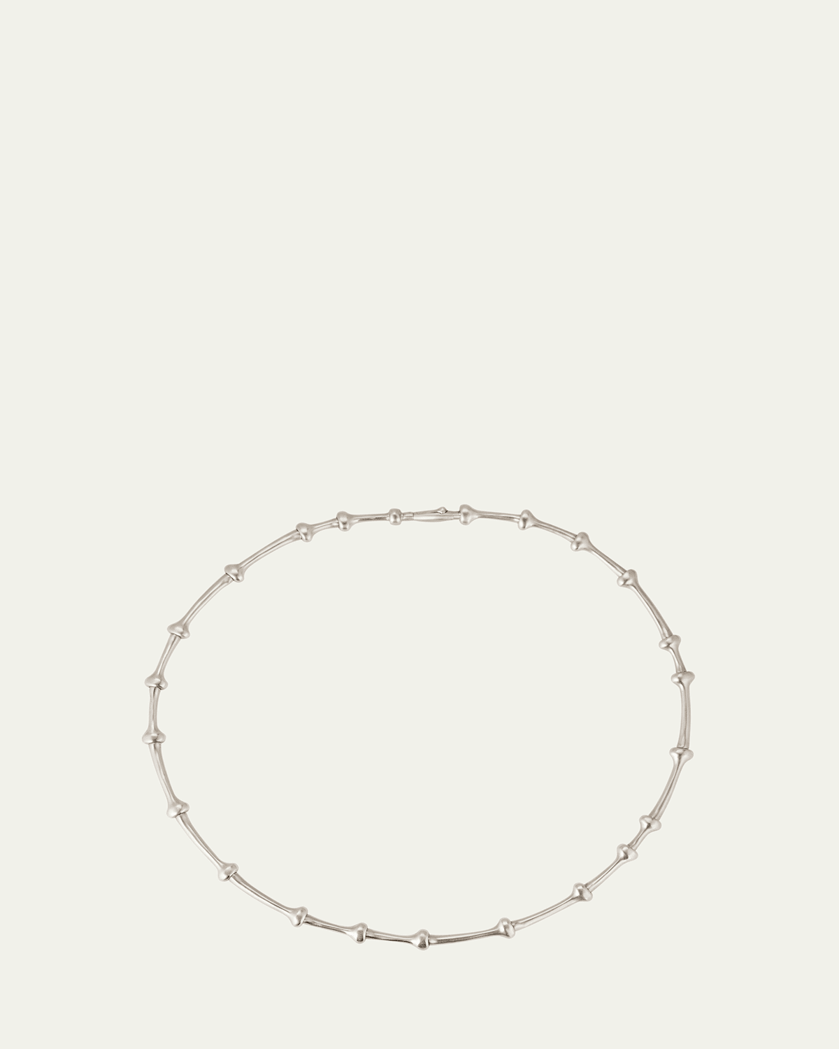 White Gold Twyn Collar Necklace