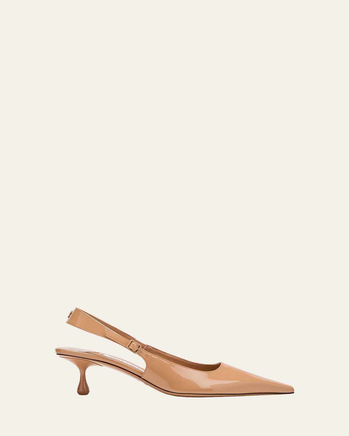Jimmy Choo Amel Leather Slingback Pumps In Brown