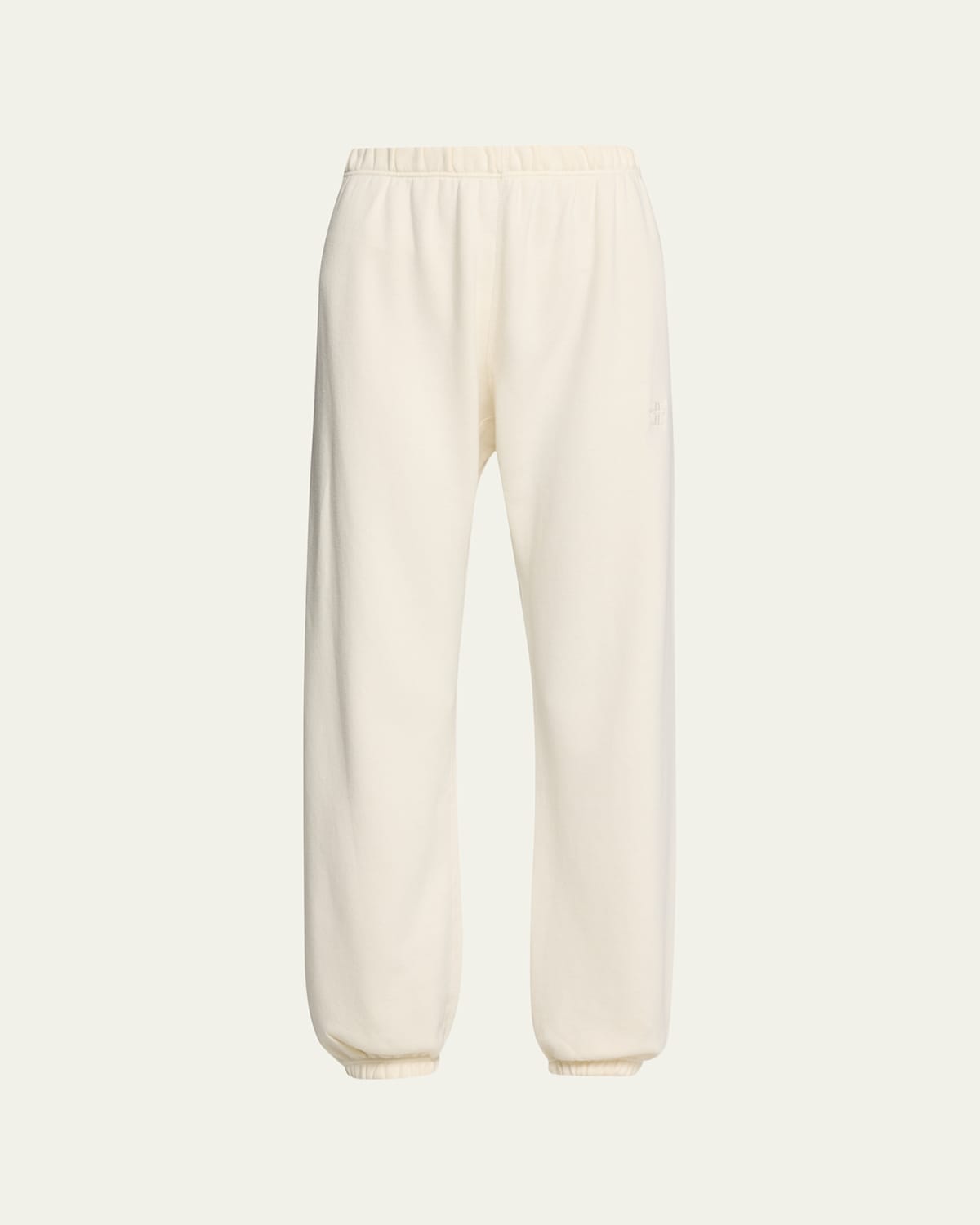 Éterne Classic French Terry Cinched-cuff Sweatpants In Neutral