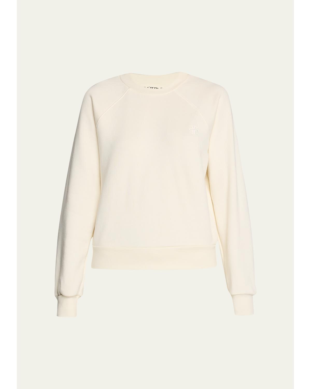 Shrunken Raglan-Sleeve Sweatshirt
