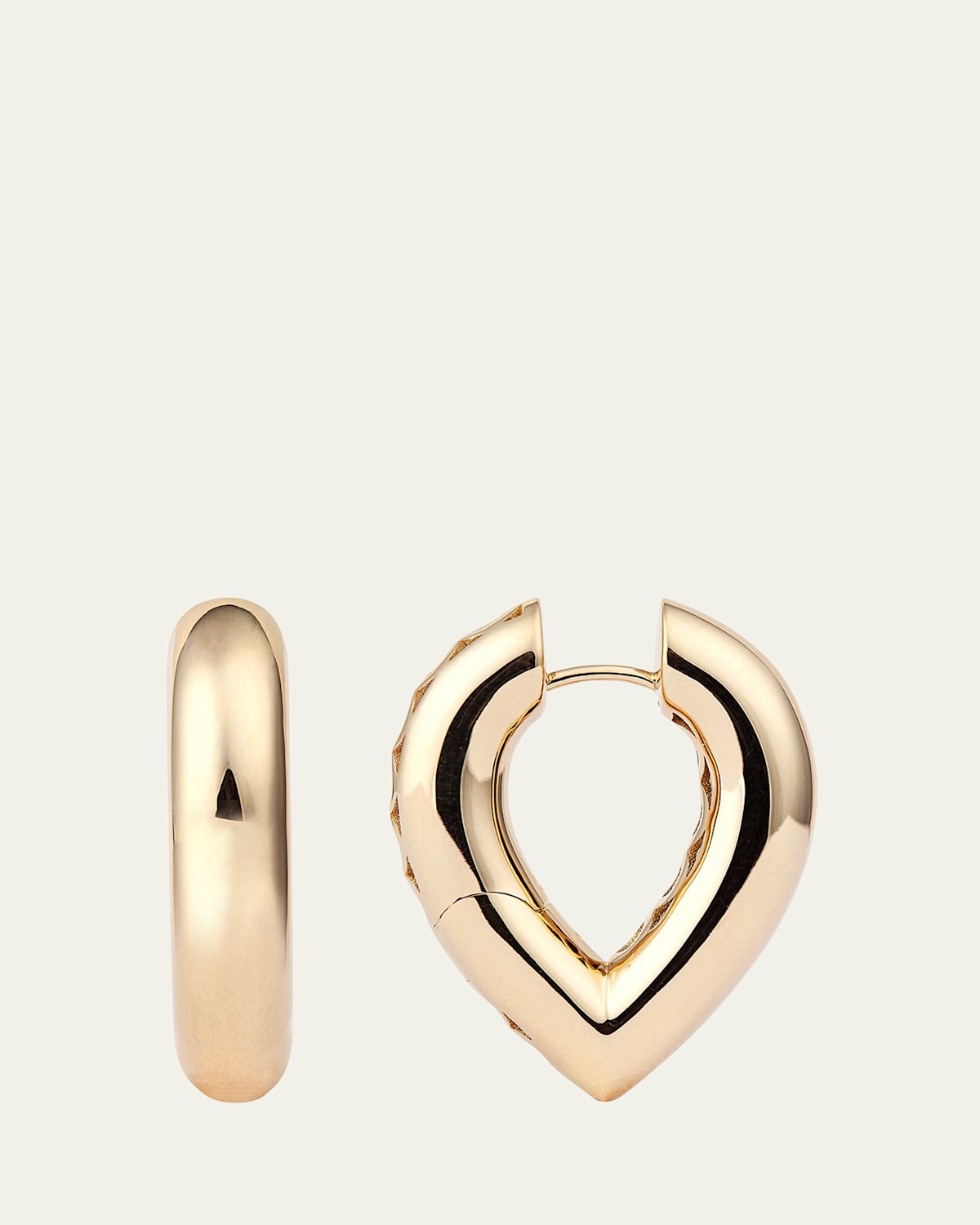 The Drop Link Earrings, Big, in Yellow Gold