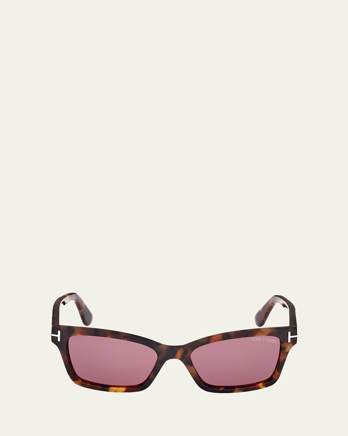 Tom Ford Mikel Acetate Square Sunglasses In Shiny Vintage Havana Bordeaux Mirror Lenses