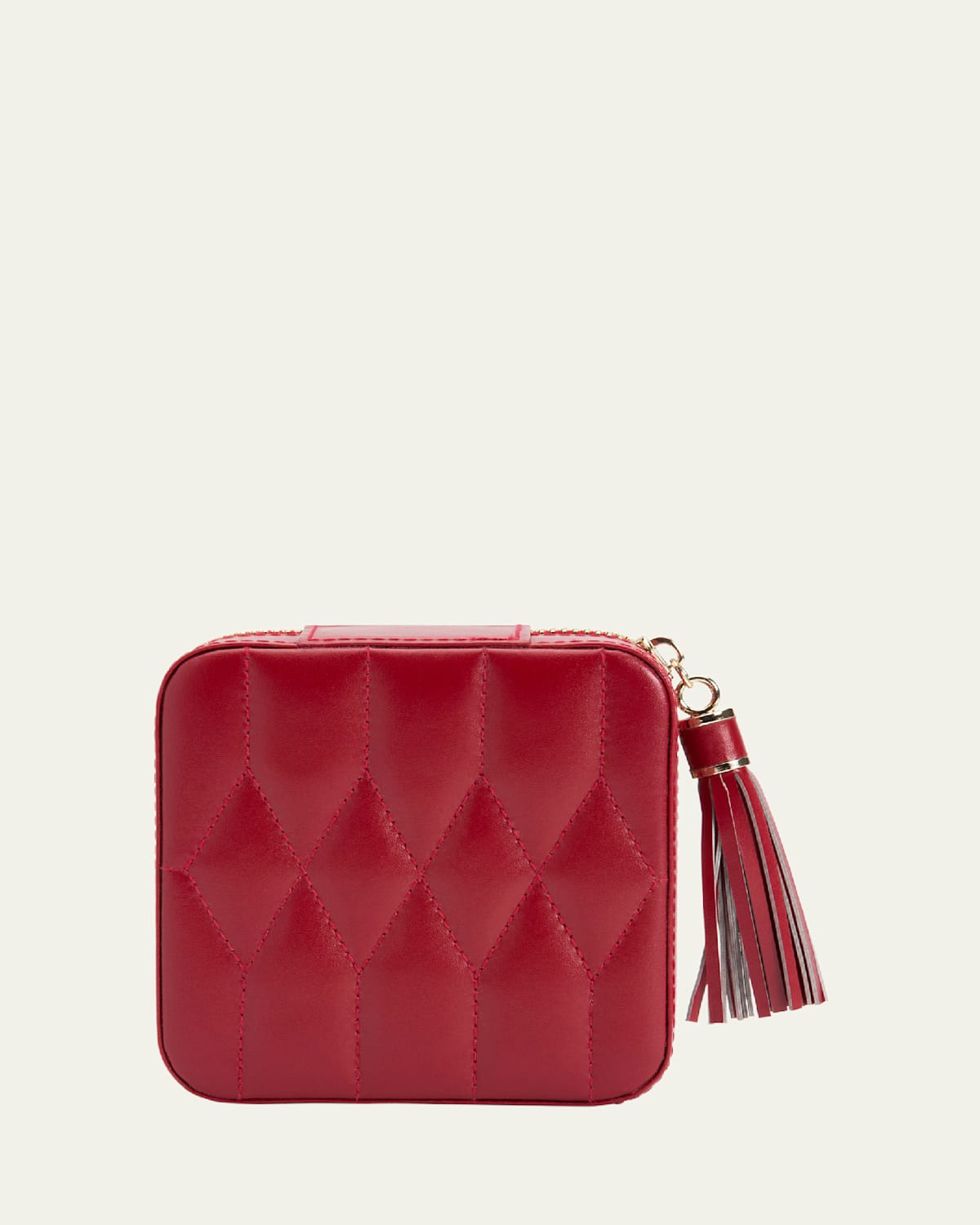 Caroline Red Zip Travel Case