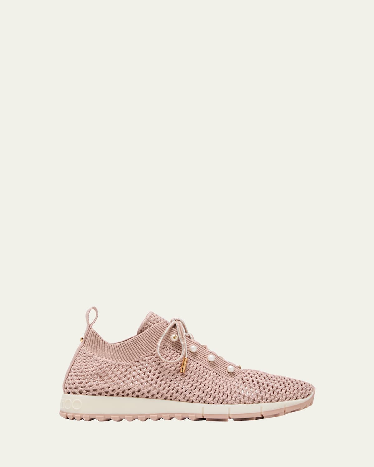 Jimmy Choo Veles Crochet Knit Low-top Sneakers In Macaron Multi