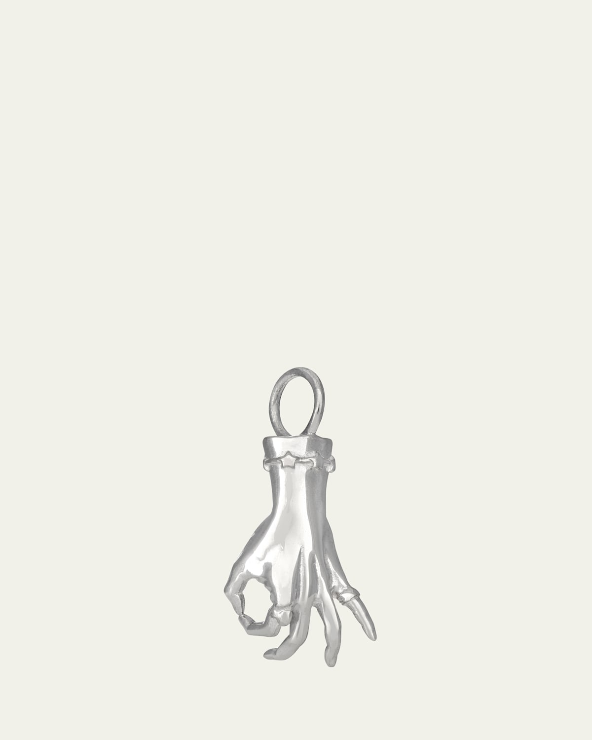 Gyan Mudra LadyFinger Sterling Silver Pendant