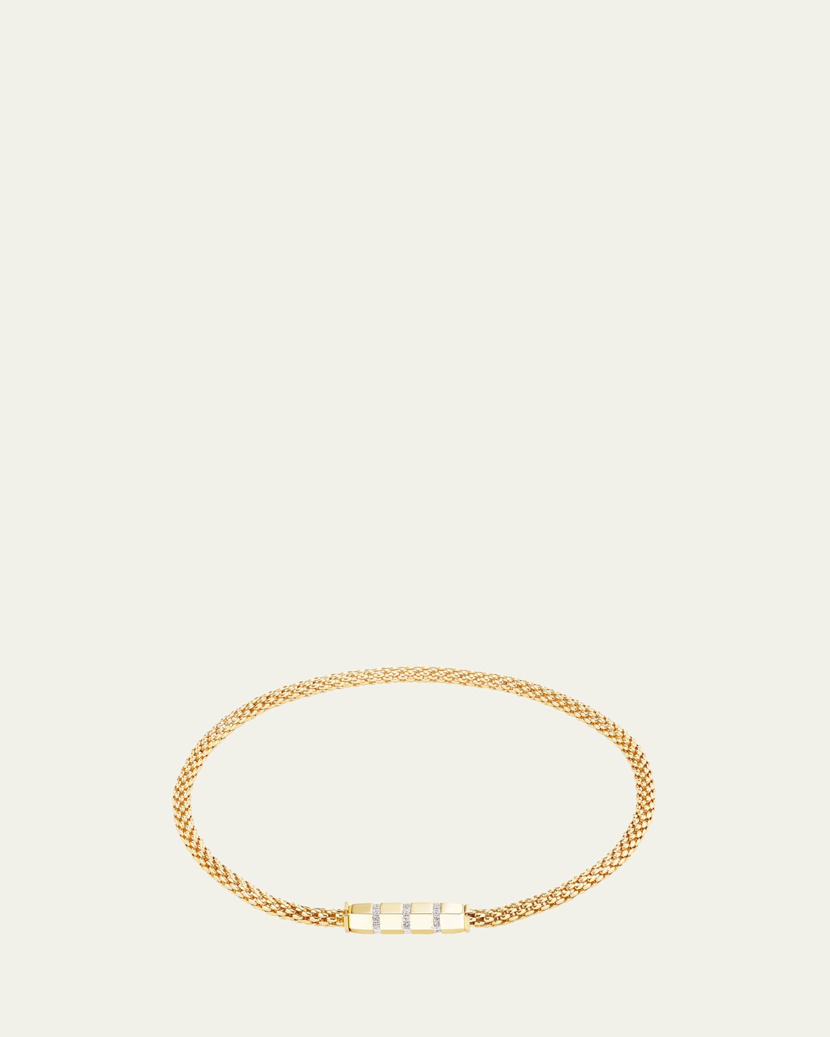 18K Yellow Gold Stella Diamond Bar Bracelet