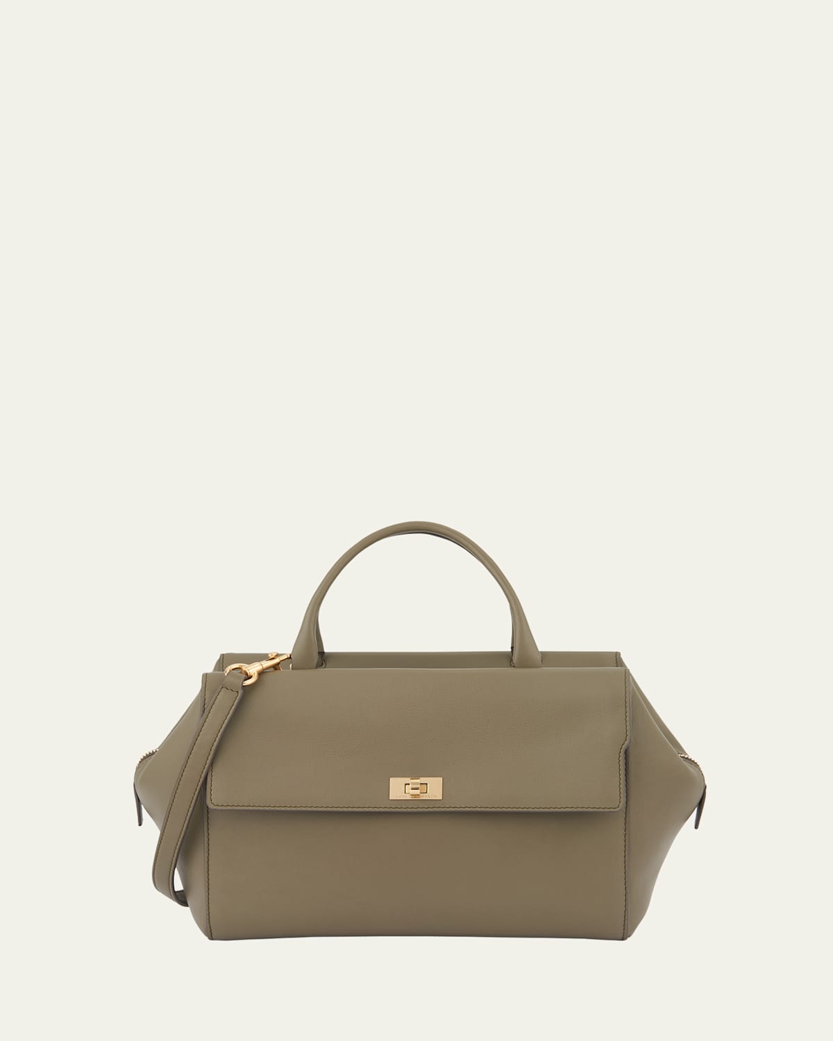 Seaton Zip Leather Satchel Bag