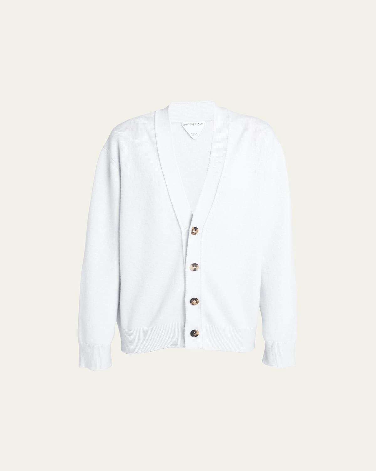 Classic Cashmere Cardigan with Intrec Patches