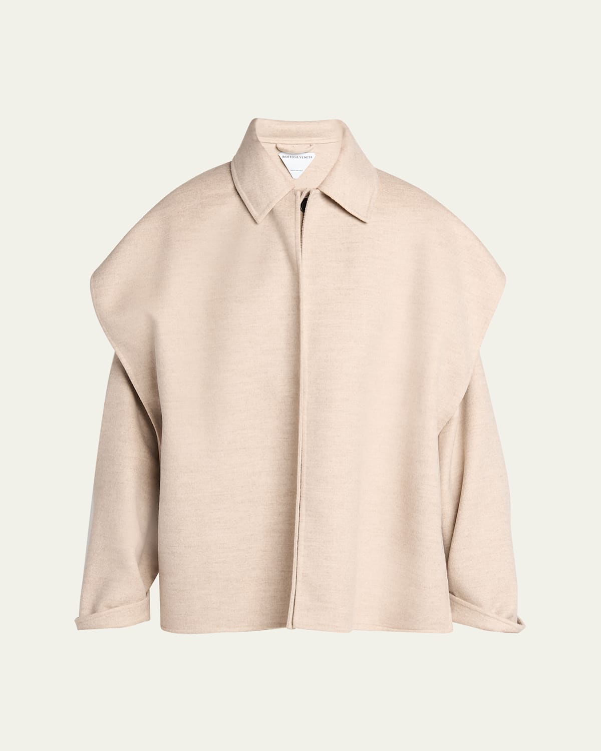 Oversized Light Double Wool Cashmere Jacket