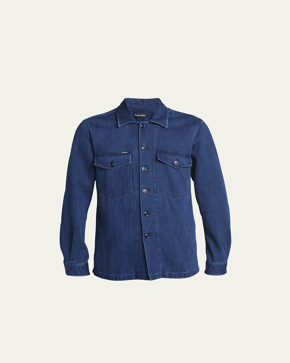 Men's Dark Wash Denim Overshirt