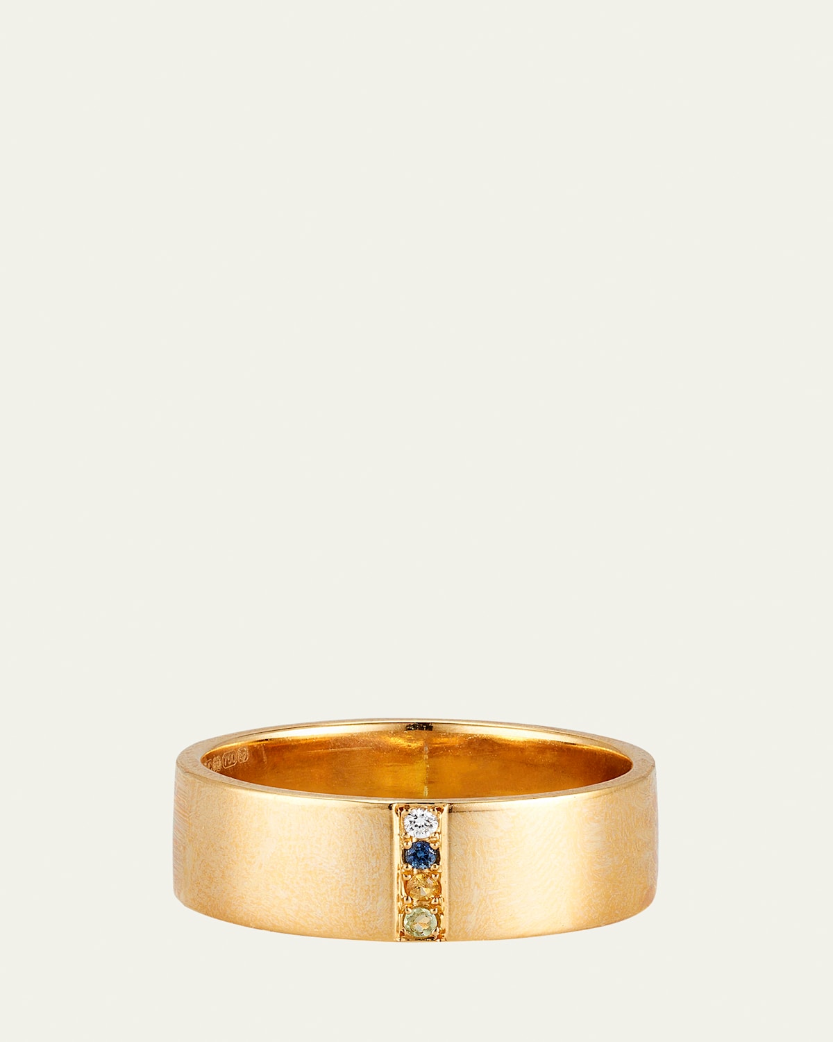 18K Yellow Gold Amelia Windsor Ring with Diamond and Gemstones