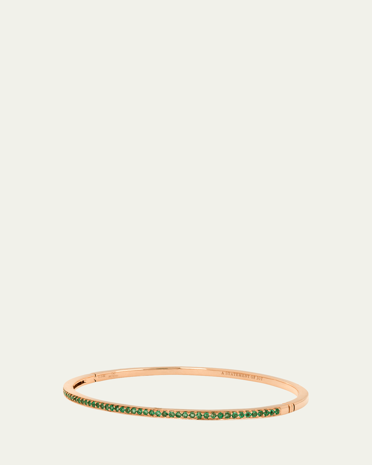 18K Rose Gold Anima Emerald Lariat Necklace with Gemstones