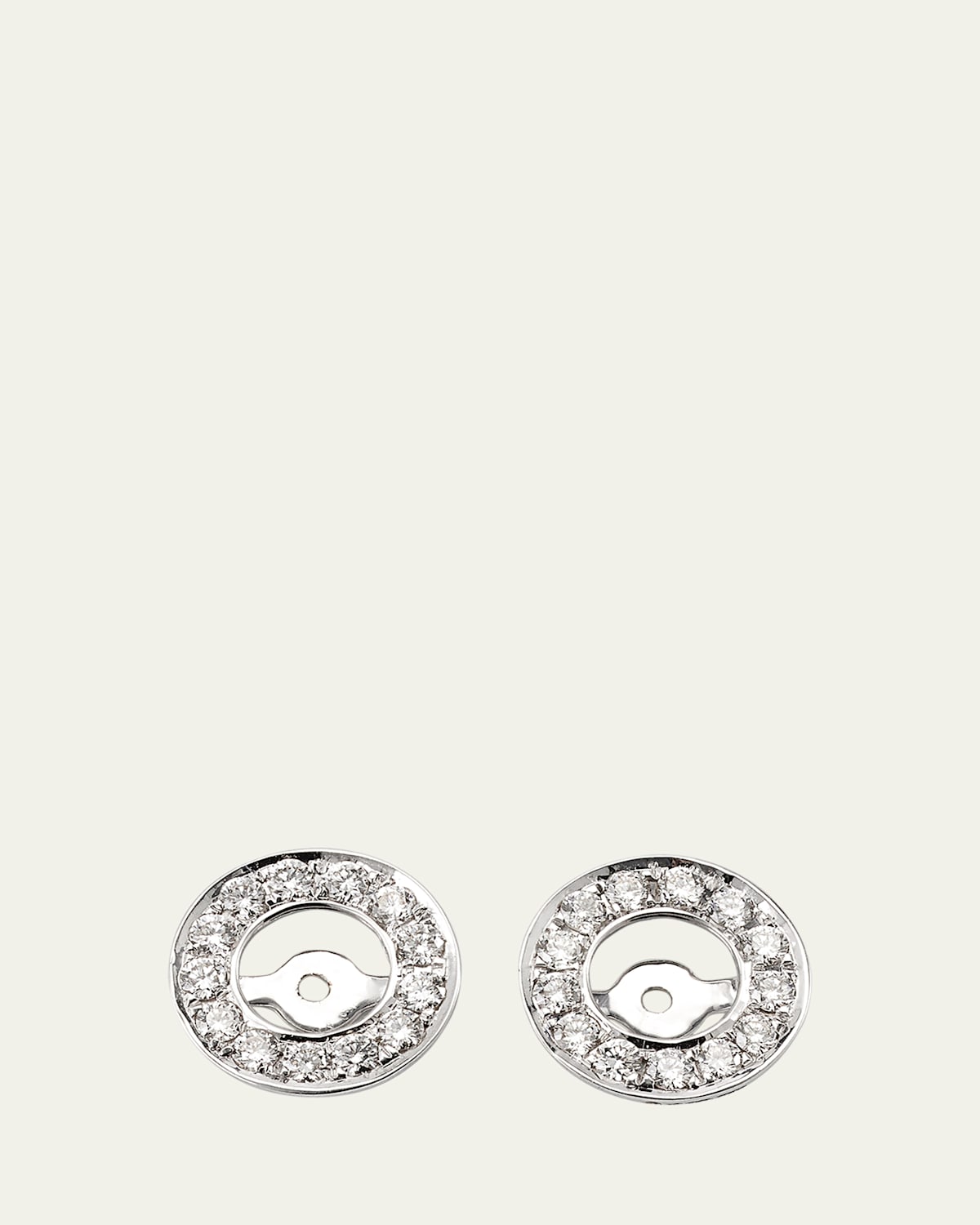 18K White Gold Diamond Earring Halos