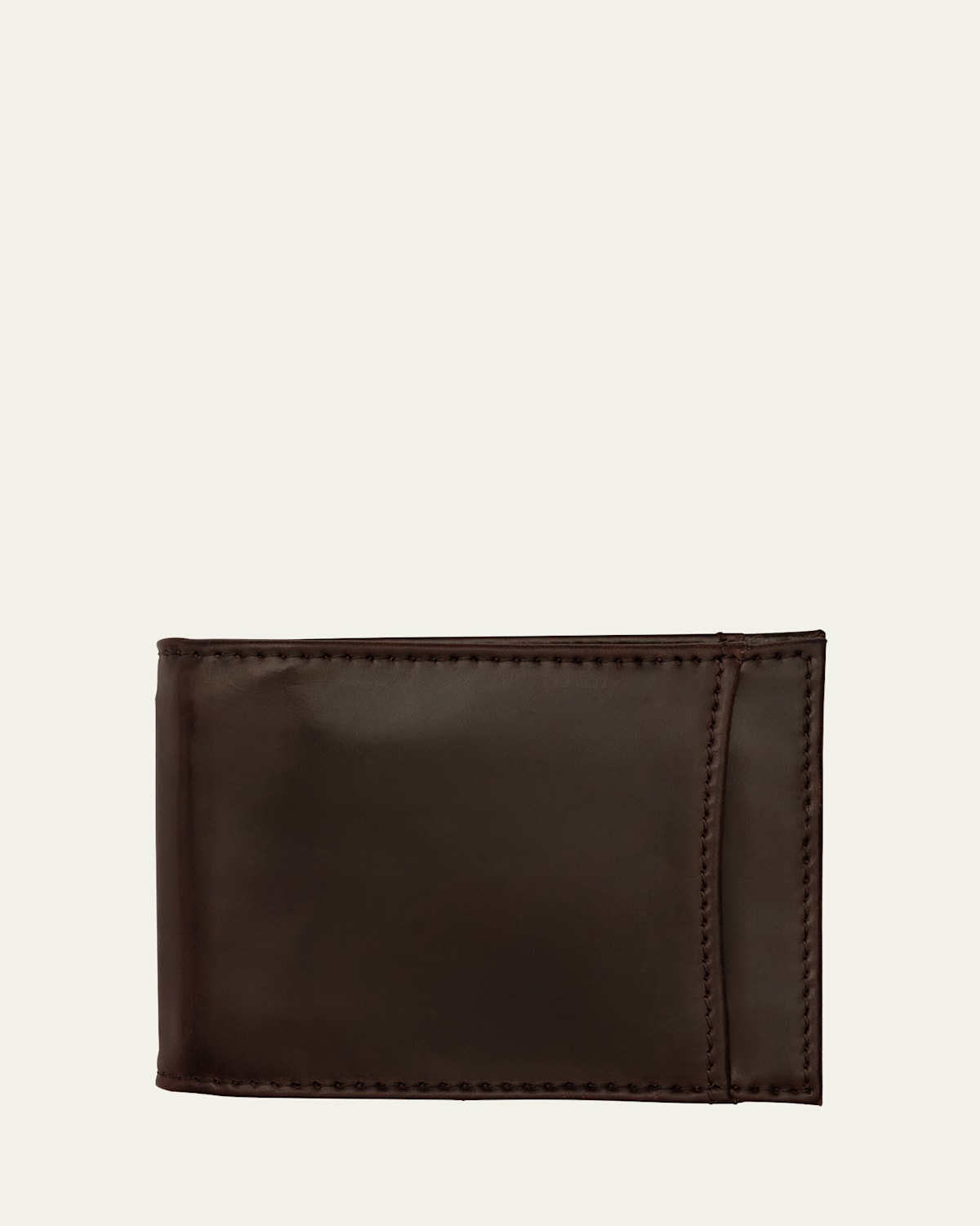 Men's Cordovan Leather Money Clip Wallet