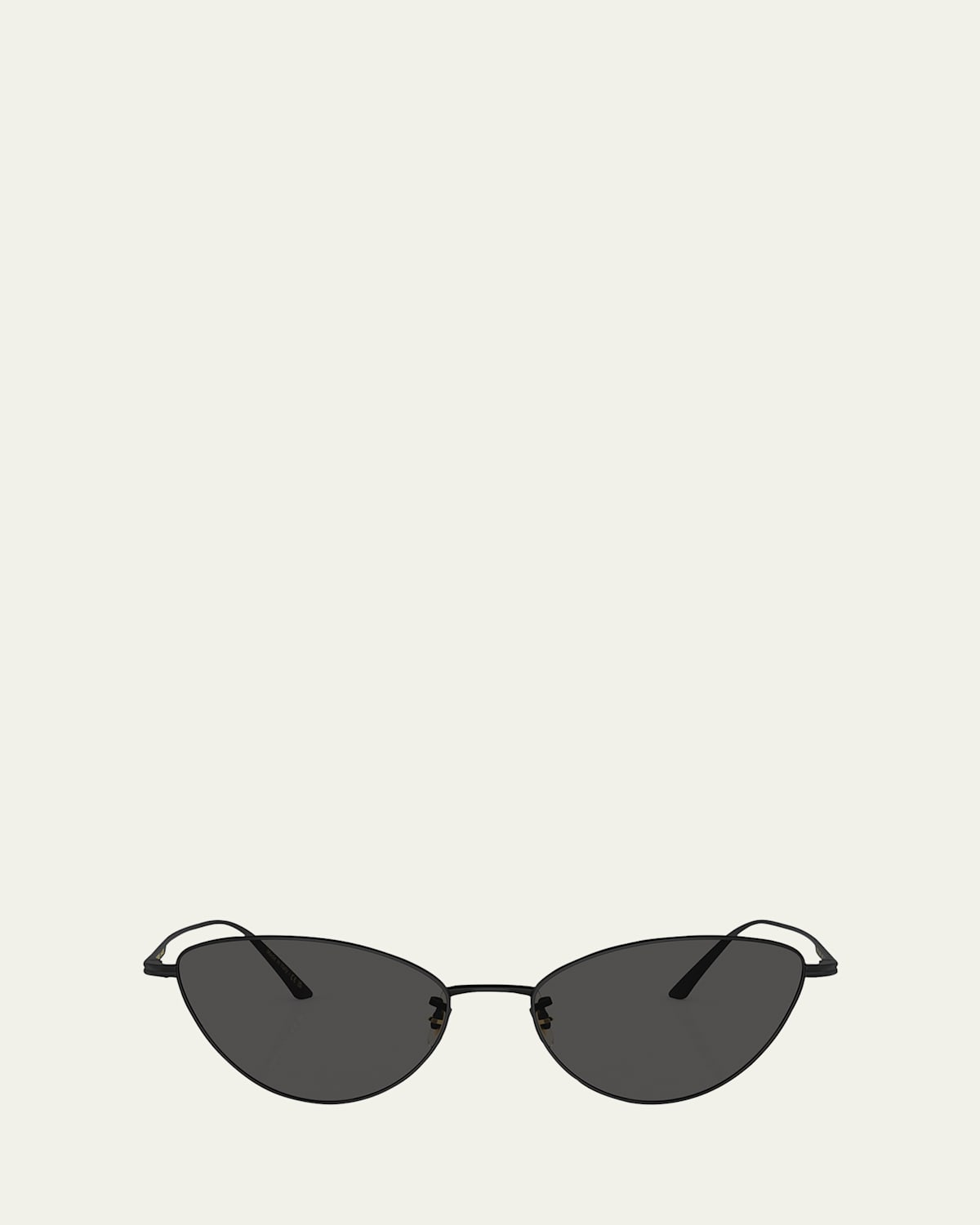 Sleek Black Steel Butterfly Sunglasses