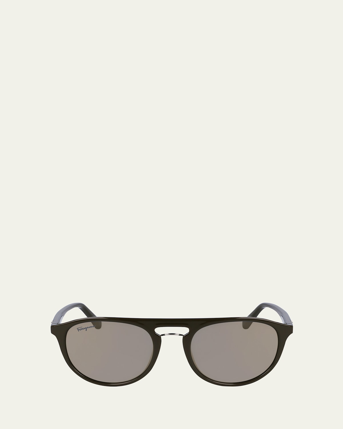 Men's Gancini Plastic Aviator Sunglasses