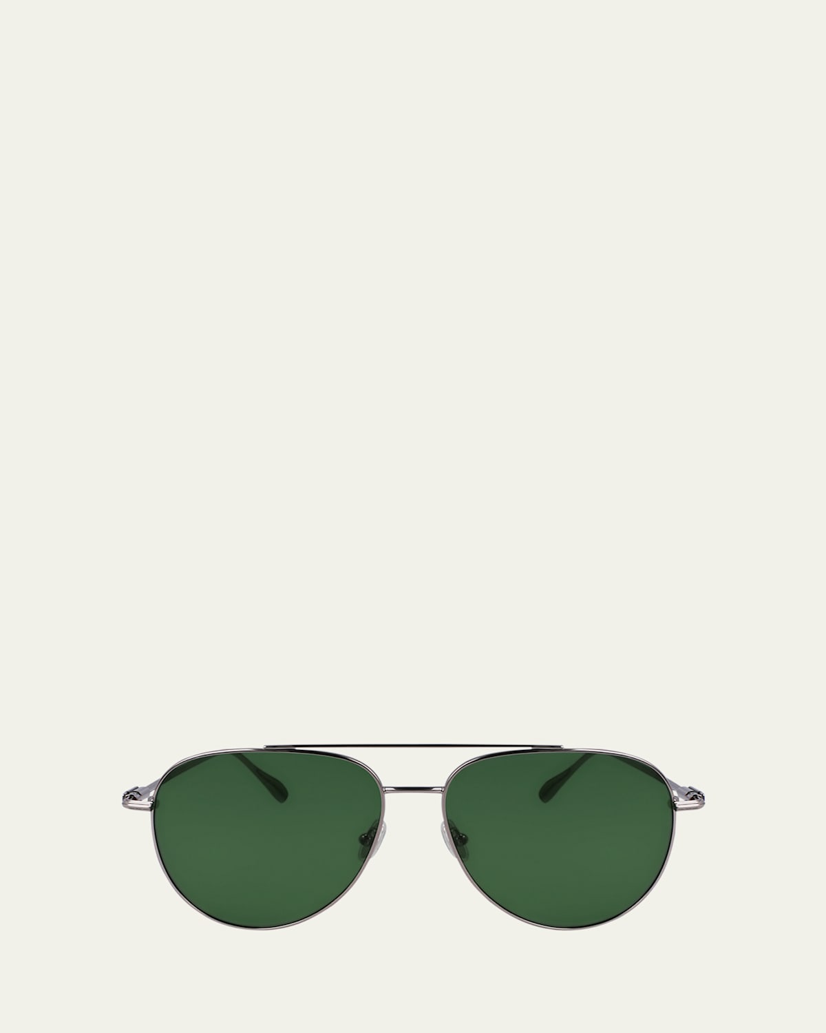 Men's Gancini Evolution Metal Aviator Sunglasses