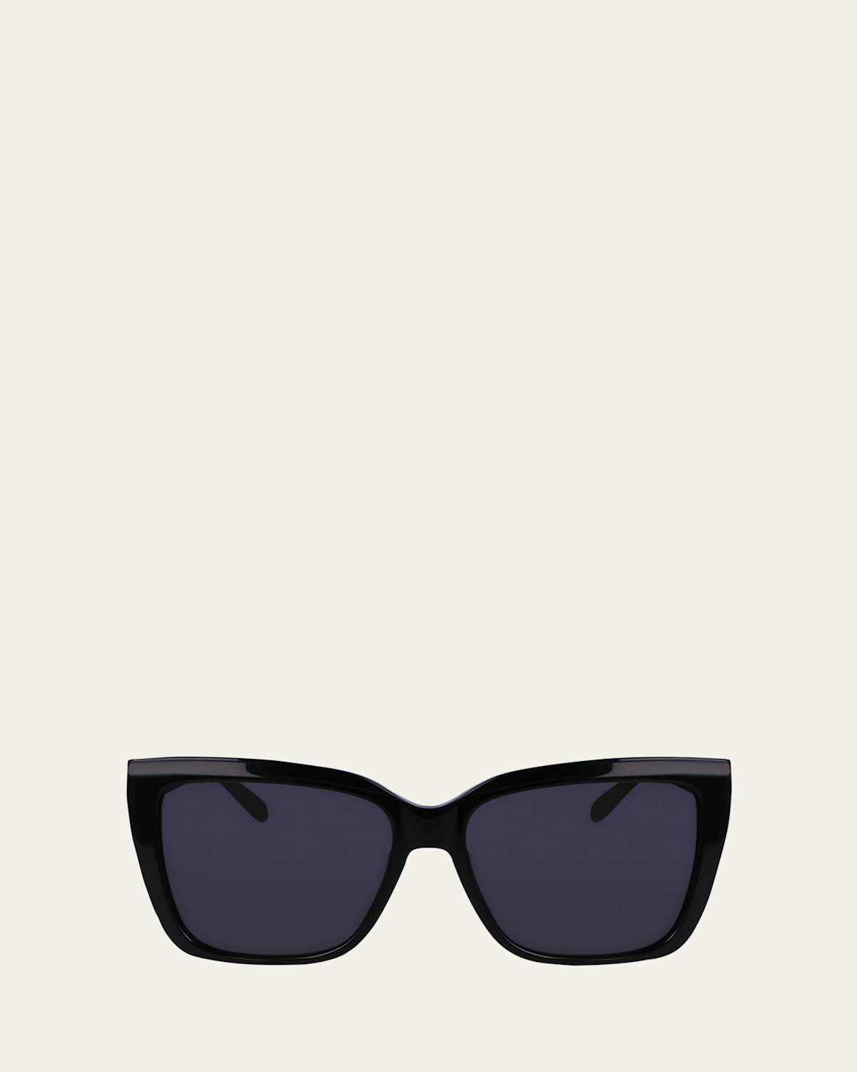 Sleek Logo Acetate Square Sunglasses