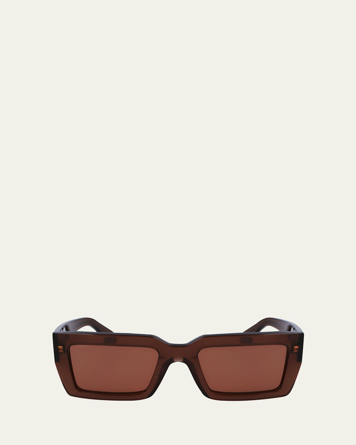 Classic Logo Acetate Rectangle Sunglasses