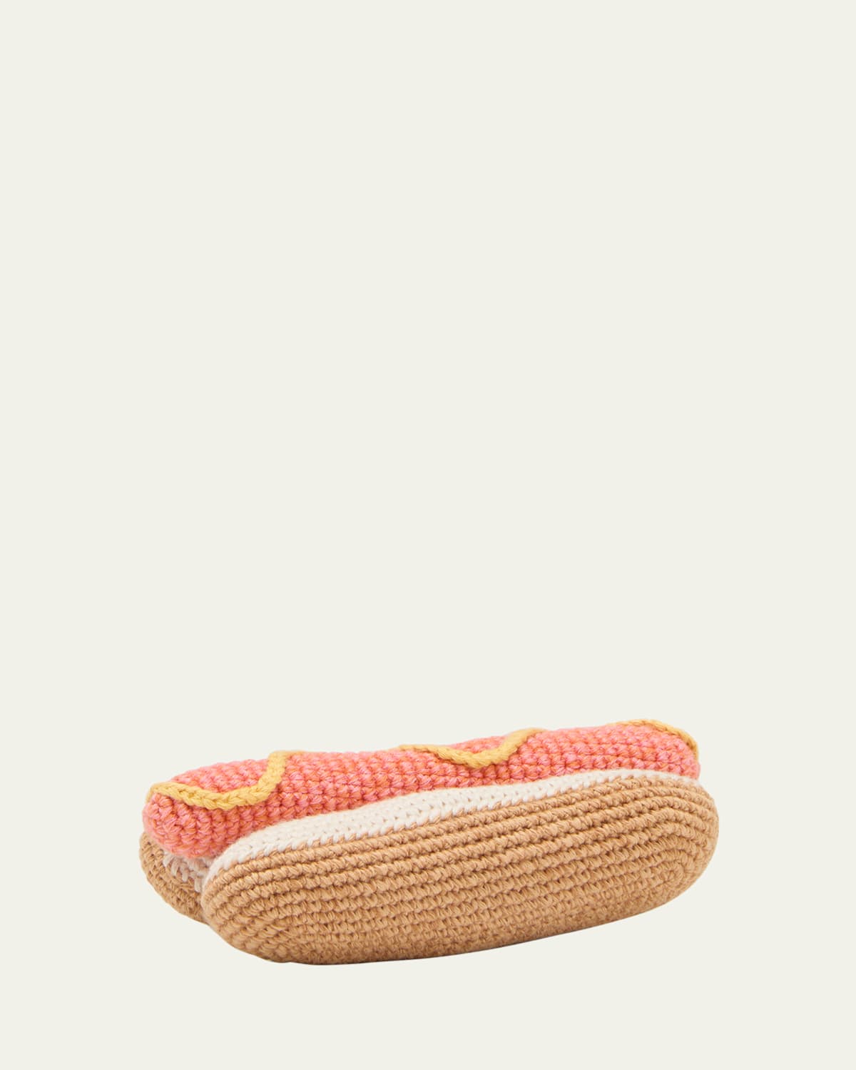 Albetta Kid's Crochet Hot Dog Rattle Toy