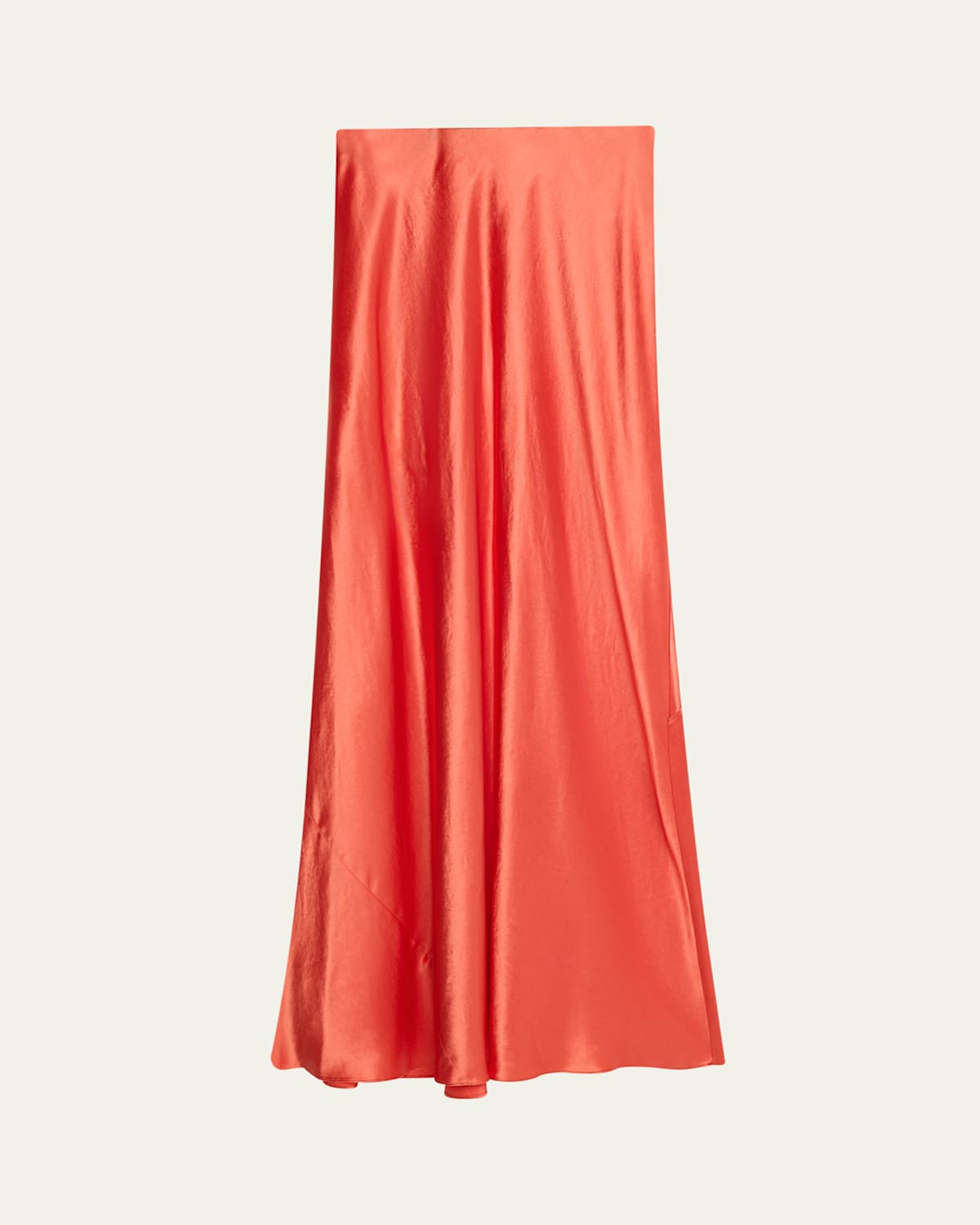 Vince Satin Maxi Skirt In Purple